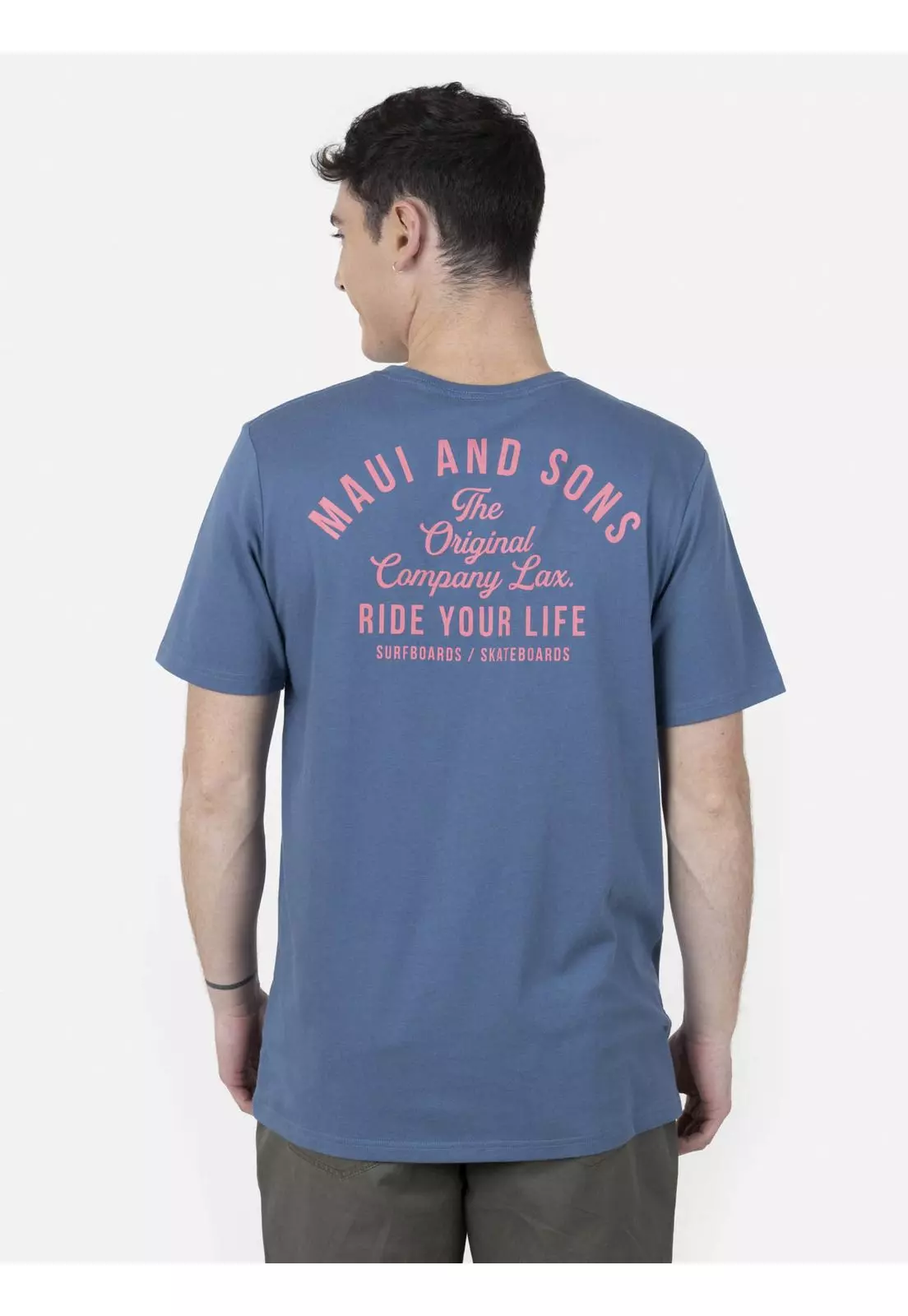 Pack Polera Billetera 5AV1559 Hombre Azul Maui and Sons-1
