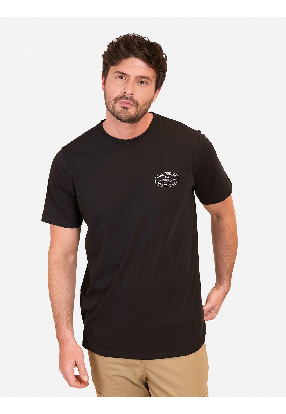 Polera MC Graffiti Grove Negro Hombre Maui And Sons-0