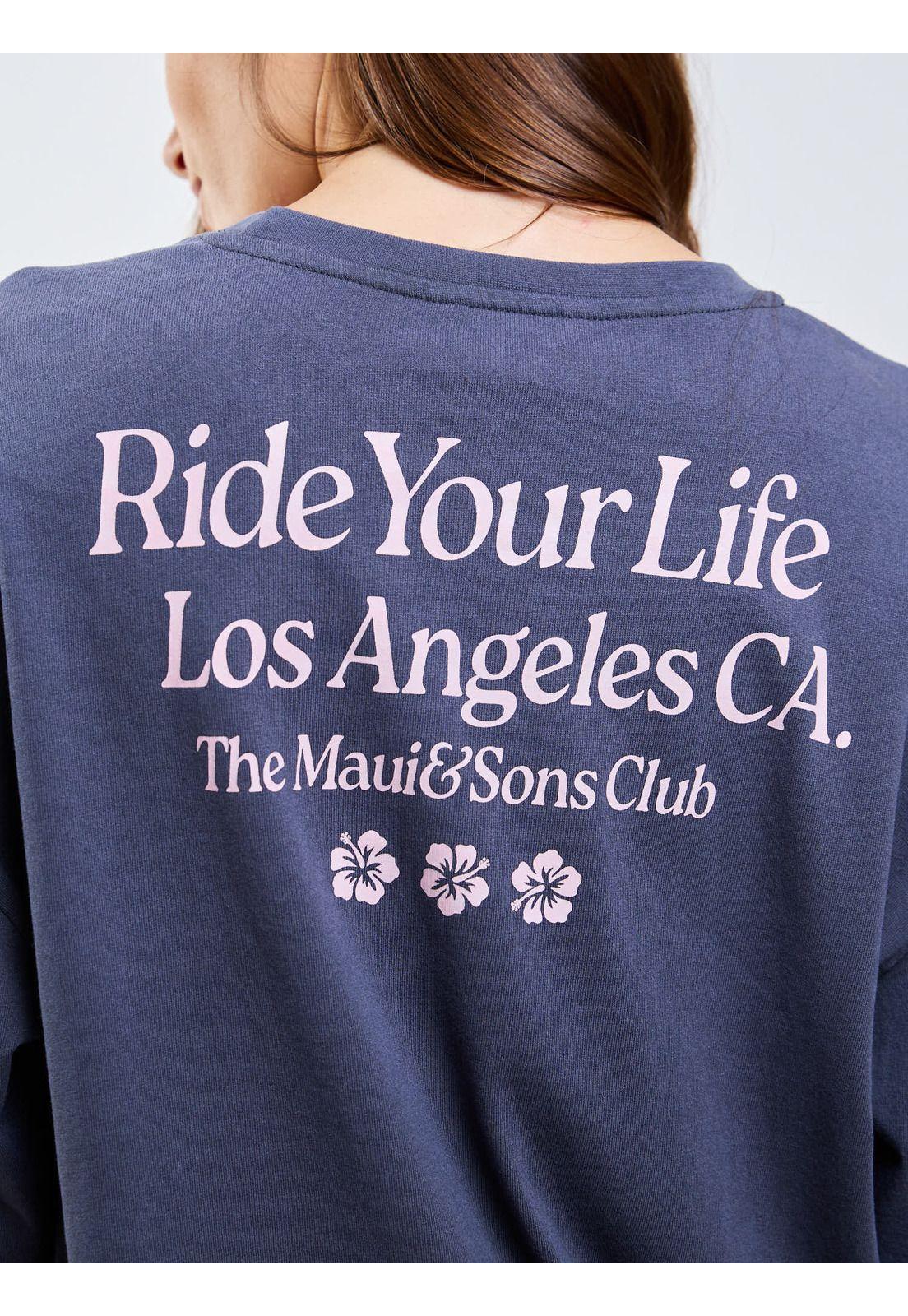 Polera ML Bouvet Gris Mujer Maui And Sons-6