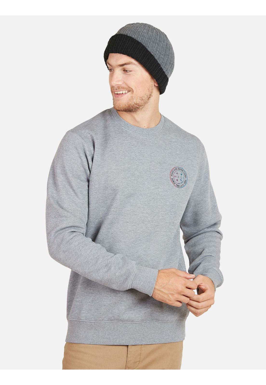 Poleron SINCE 198 LAX Hombre Gris Maui and Sons-0