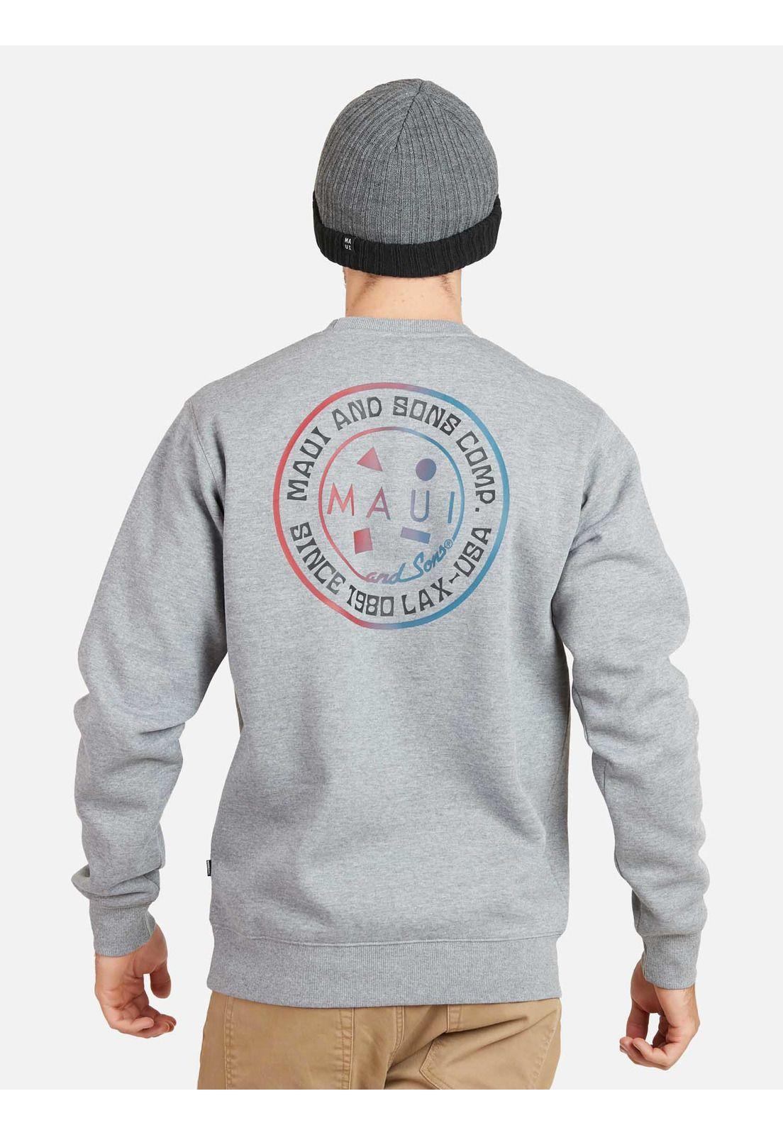 Poleron SINCE 198 LAX Hombre Gris Maui and Sons-1