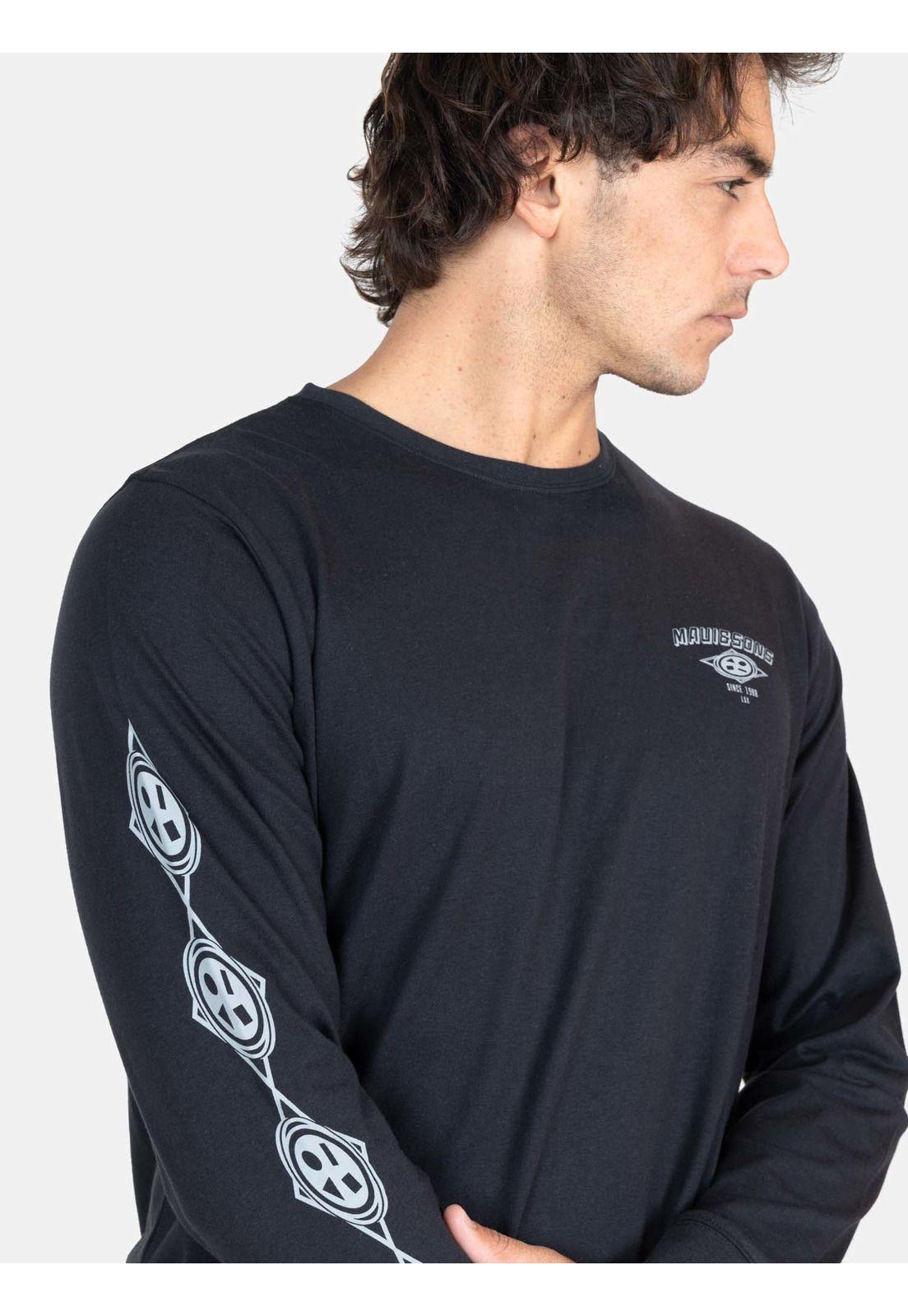 Polera ML Lagoon Negro Hombre Maui And Sons-2