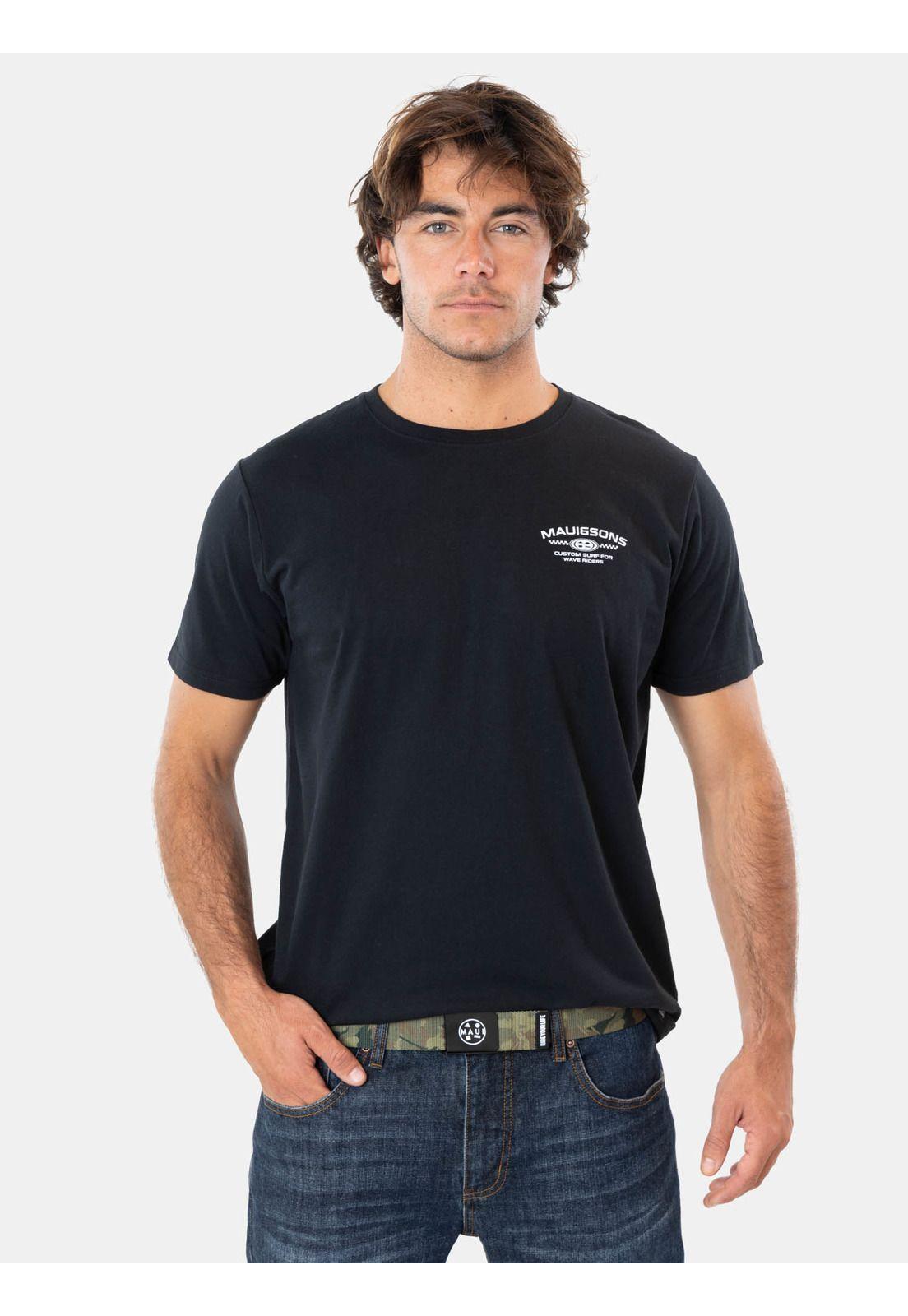 Pack Polera Cinturon Stardust Negro Hombre Maui And Sons-0