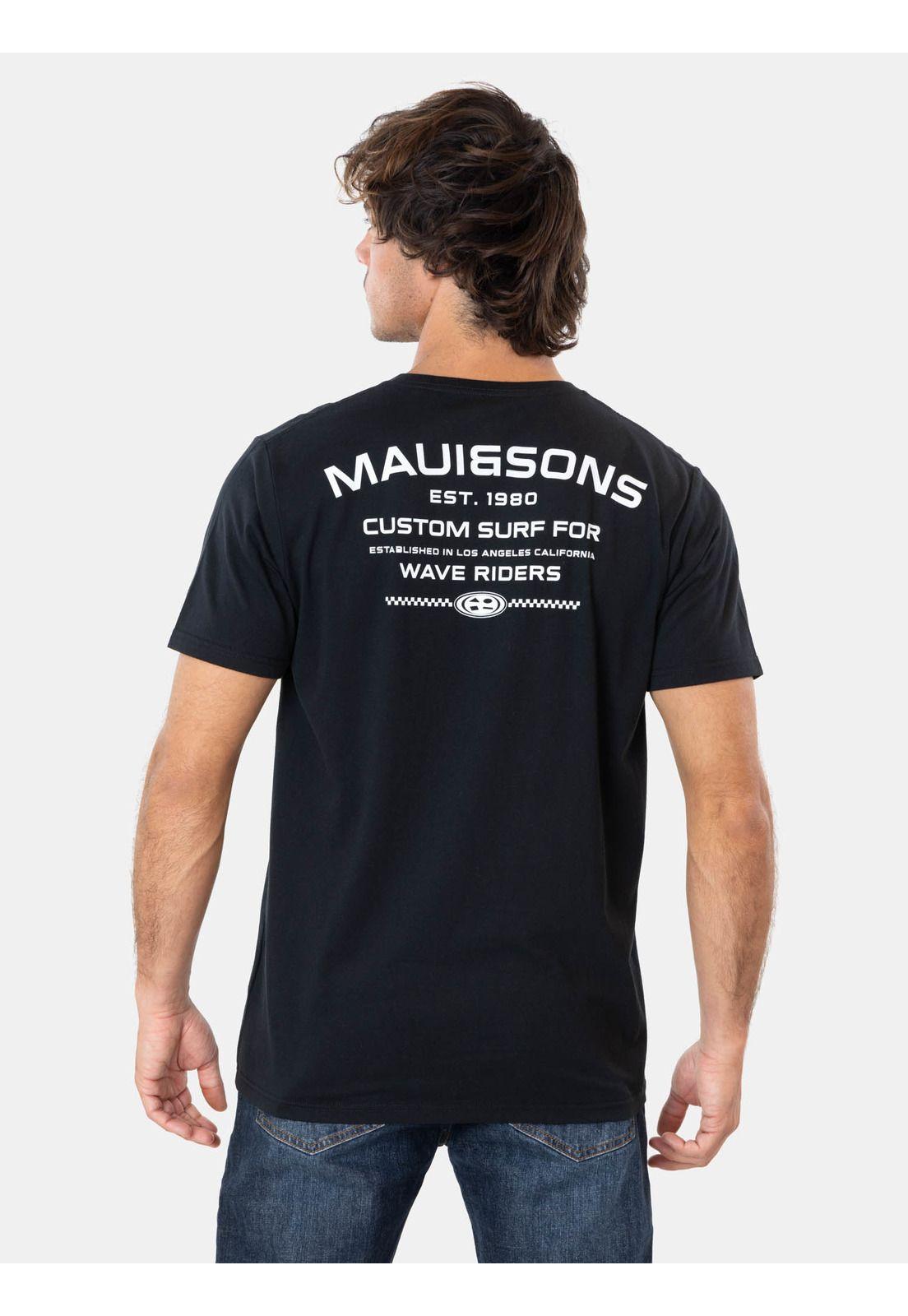 Pack Polera Cinturon Stardust Negro Hombre Maui And Sons-1