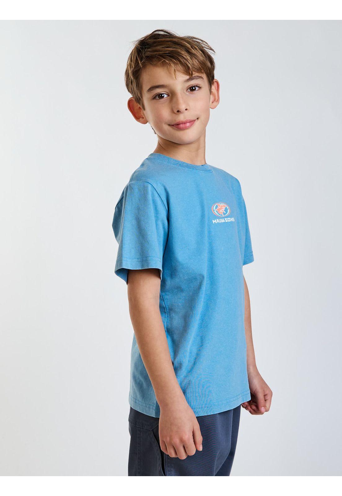 Polera MC Surfside Azul Infantil Maui and Sons-2