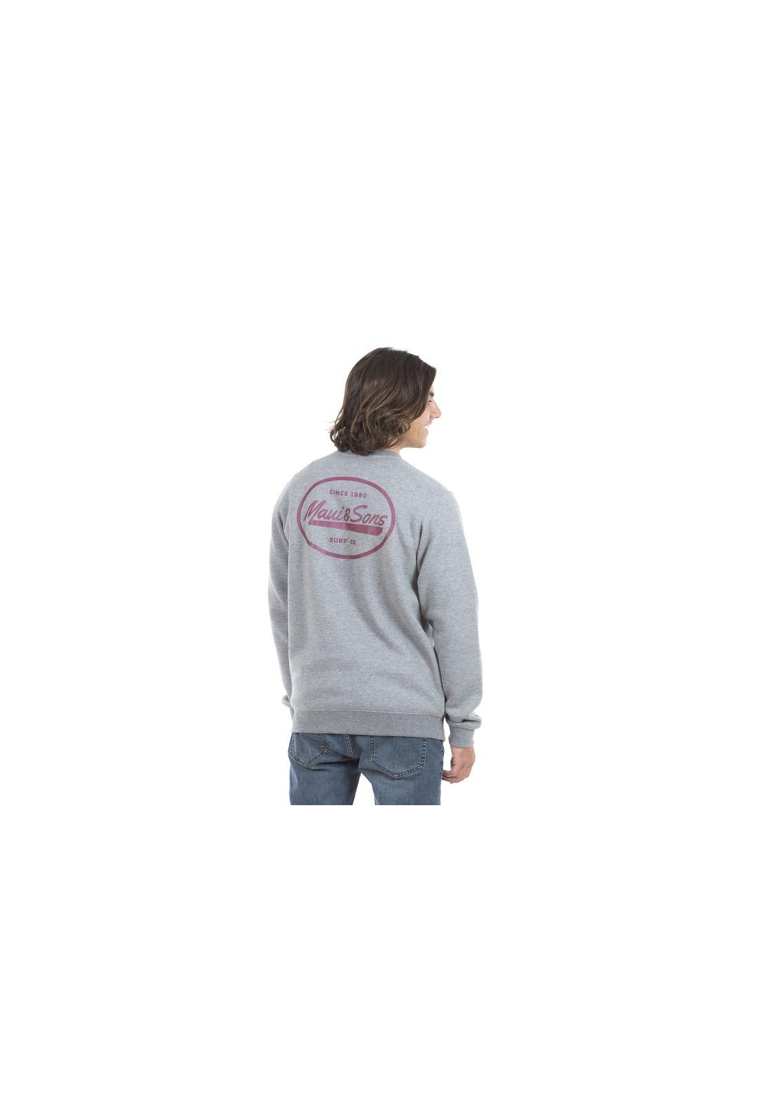 Poleron Cuello Redondo Hombre 5O965-MI20 Gris Maui and Sons-1