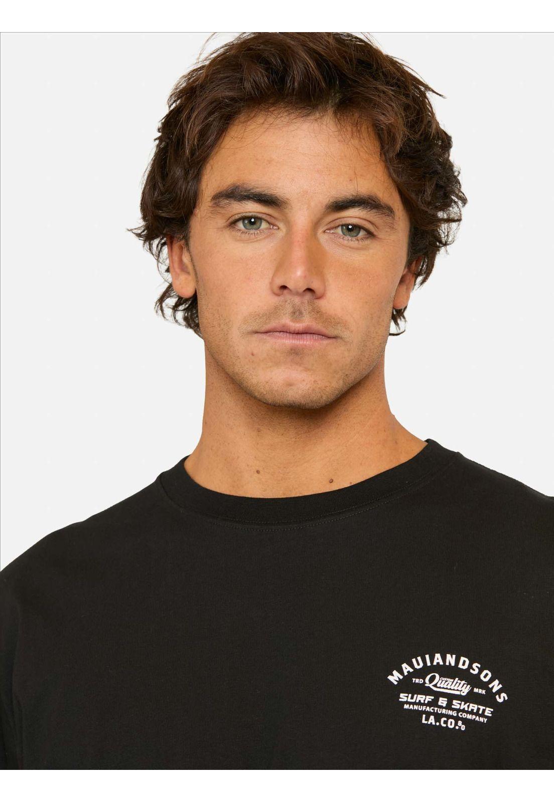 Polera MC Fuciju Negro Hombre Maui And Sons-2