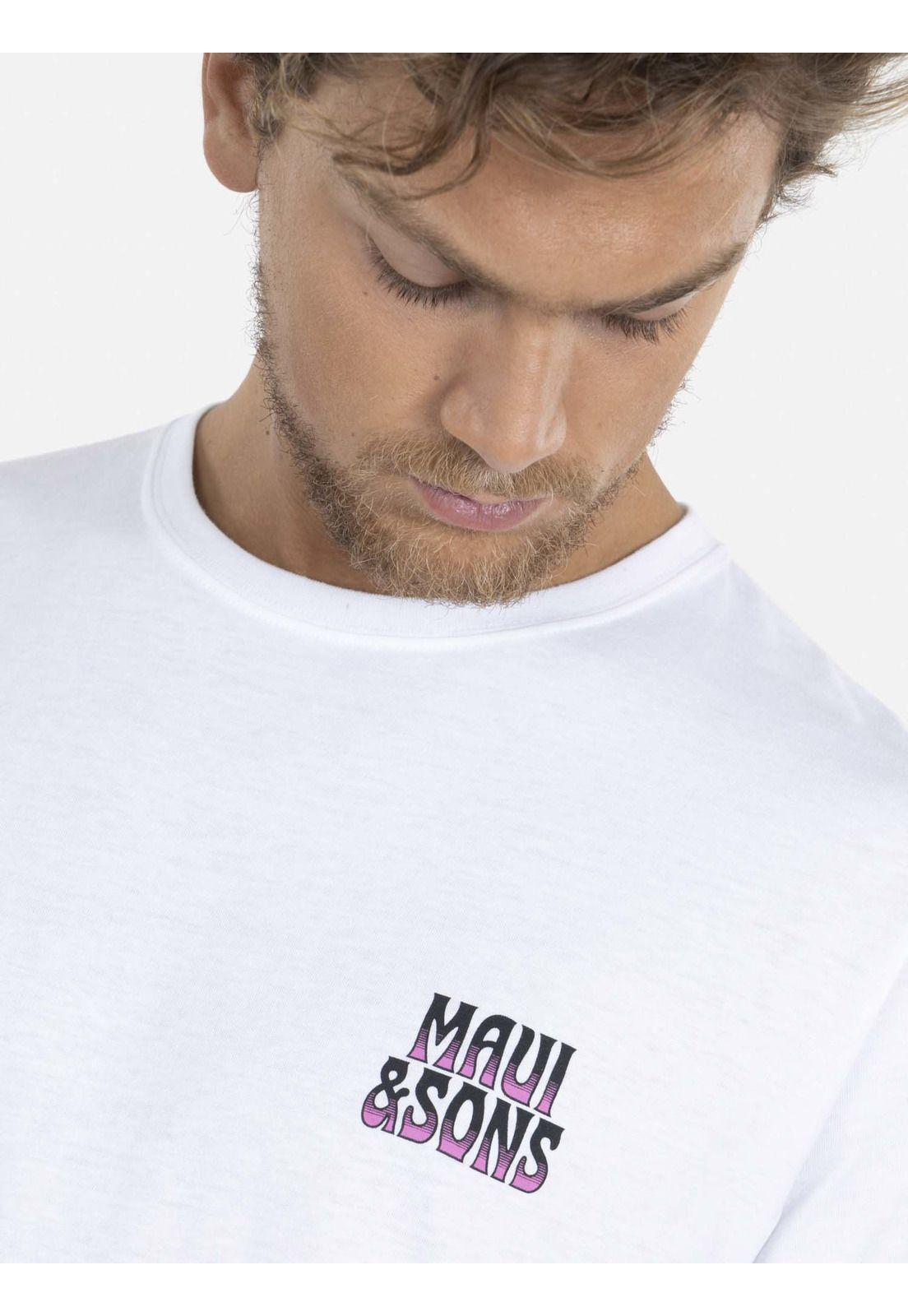 Polera Ride or Die SS TEE Hombre Blanco Maui and Sons-2