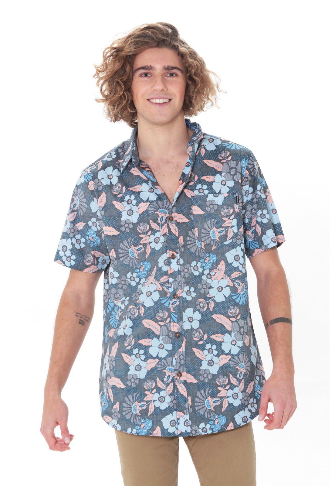 Camisa M/C Hombre 5C1117-MV21 Gris-0