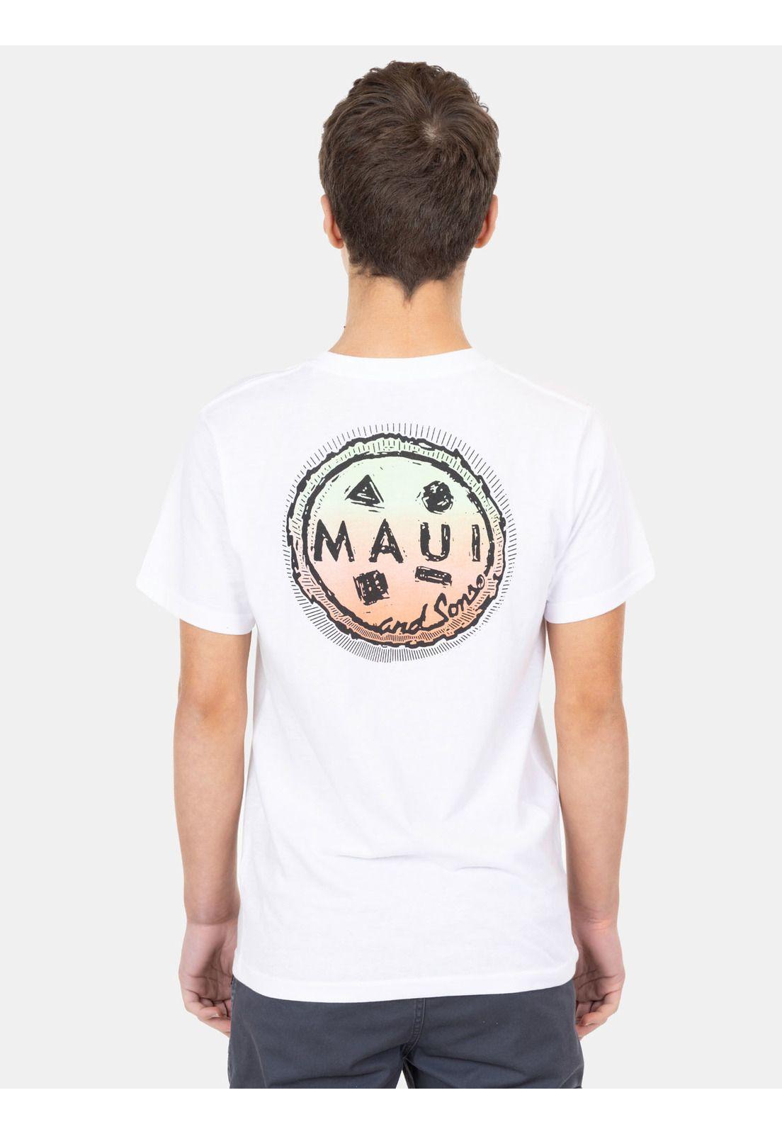 Polera MC Vintage Gradient Blanco Infantil Maui And Sons-1