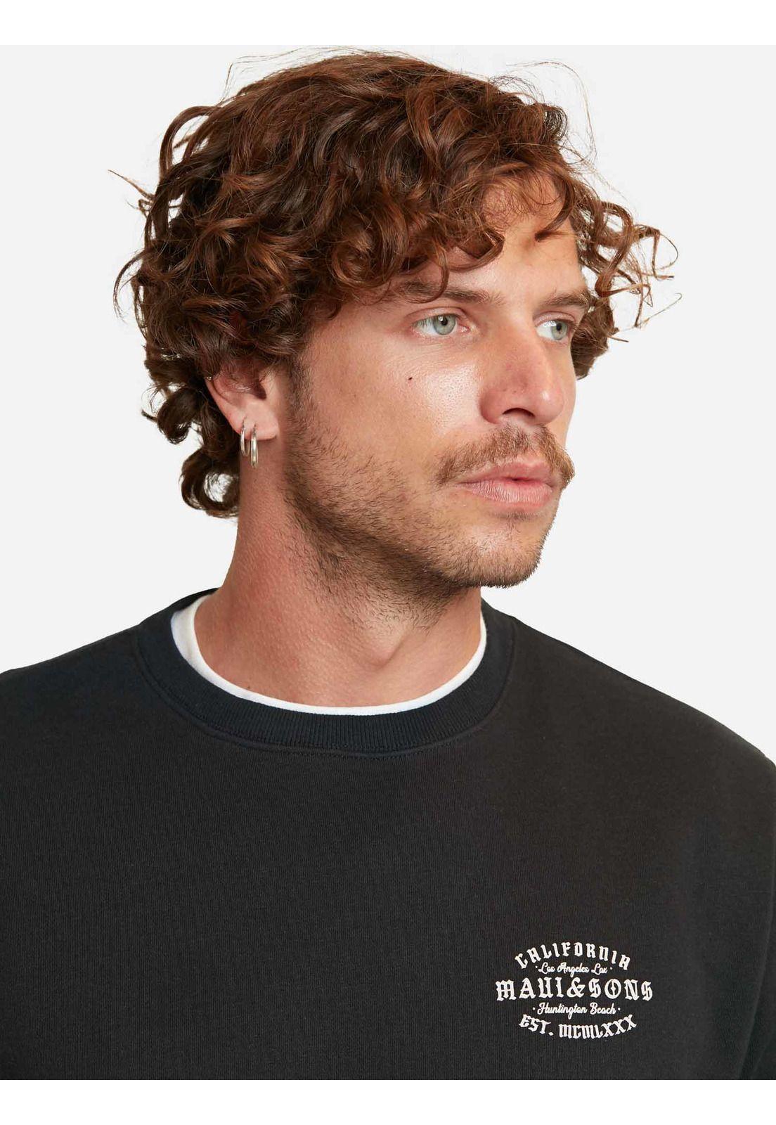 Poleron Los Angeles Lax Negro Hombre Maui And Sons-2