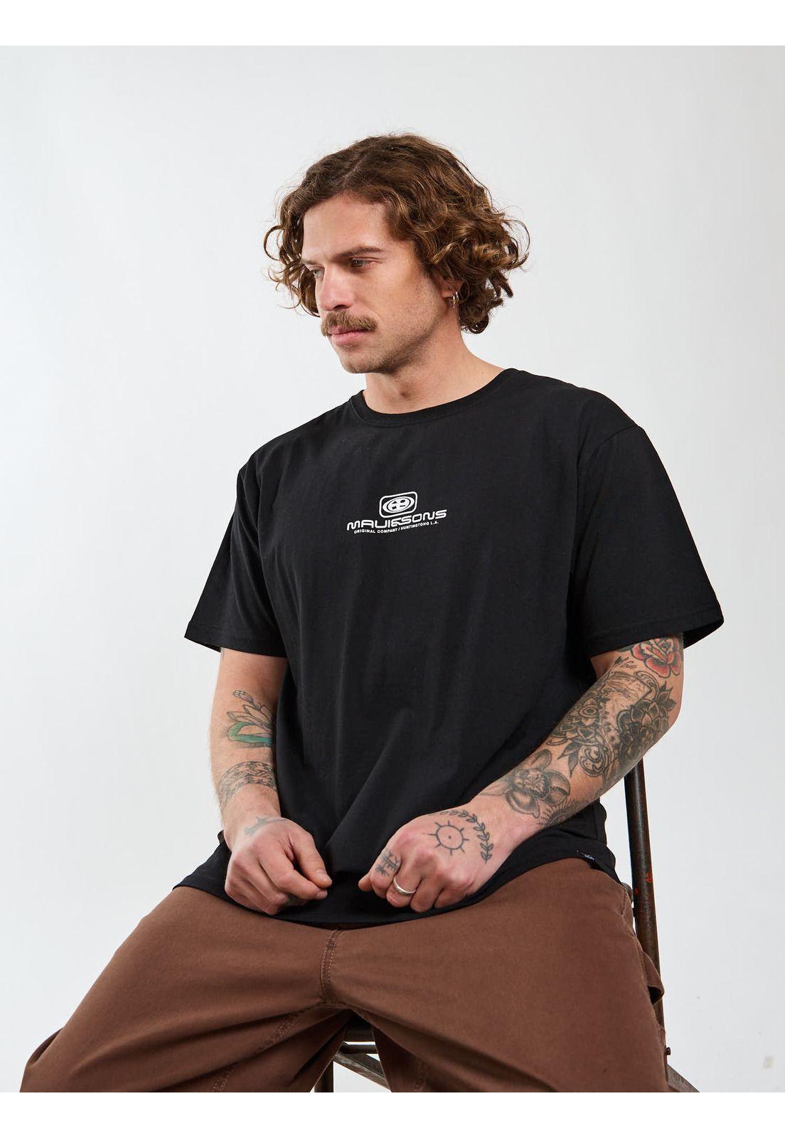Polera MC Vibes Negro Hombre Maui and Sons-6