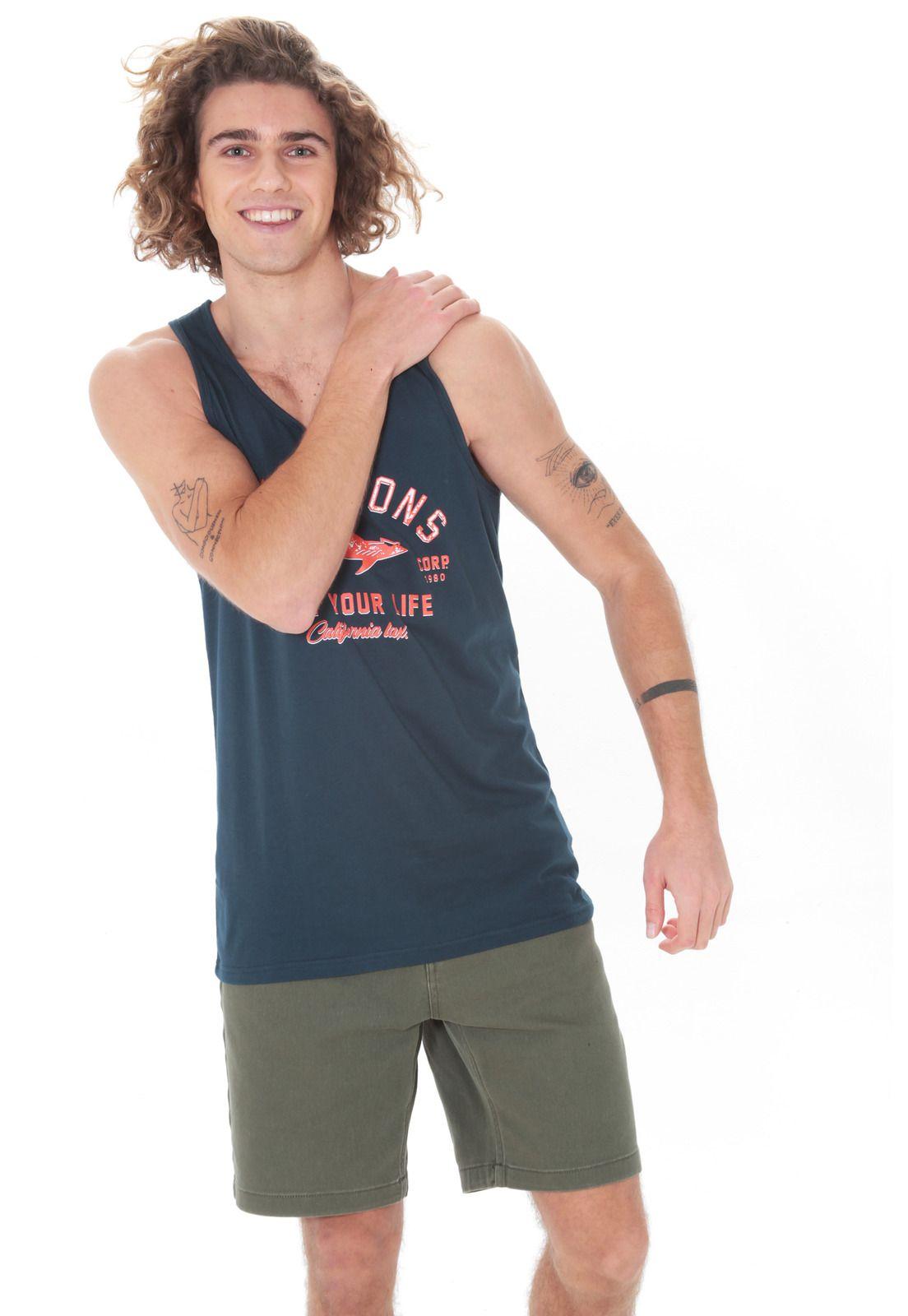 Polera S/M Hombre 5P1007-MV21 Azul-3