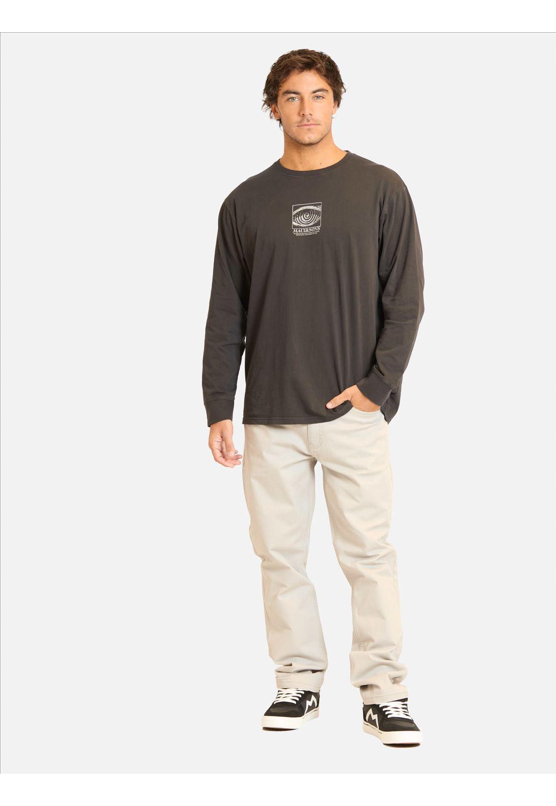 Polera ML Mesuf Negro Hombre Maui And Sons-3