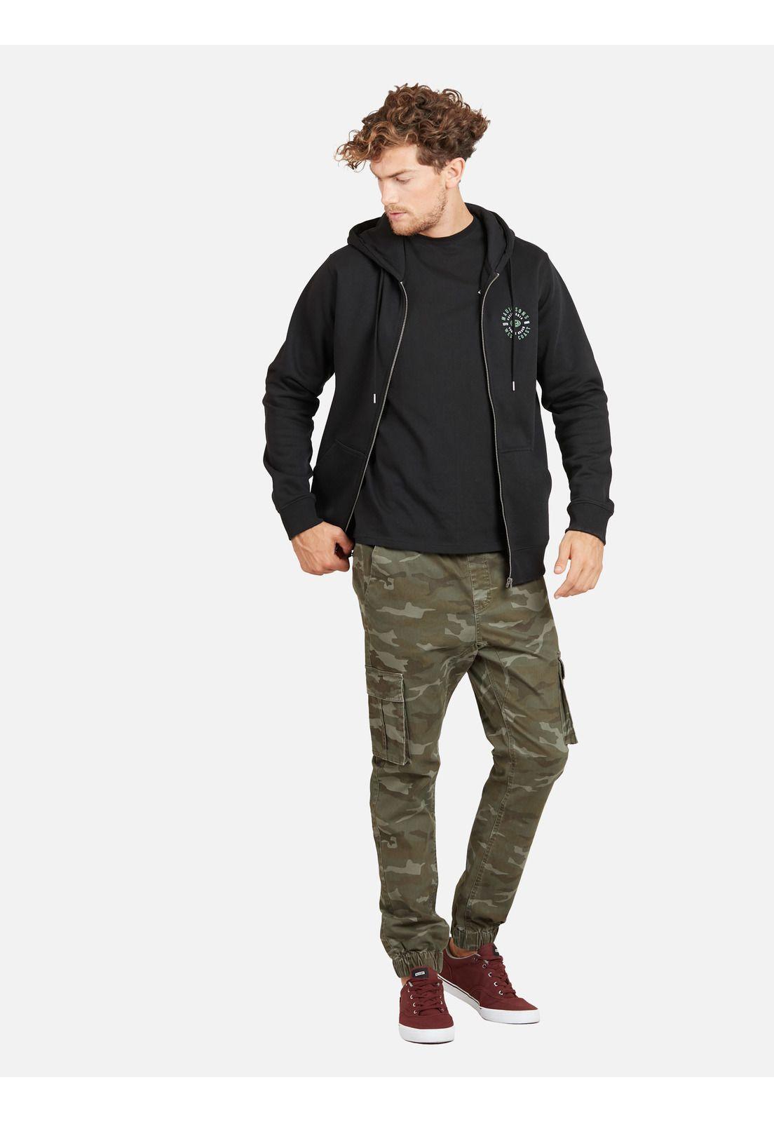 Poleron WEST COAST HOODIES Hombre Negro Maui and Sons-3