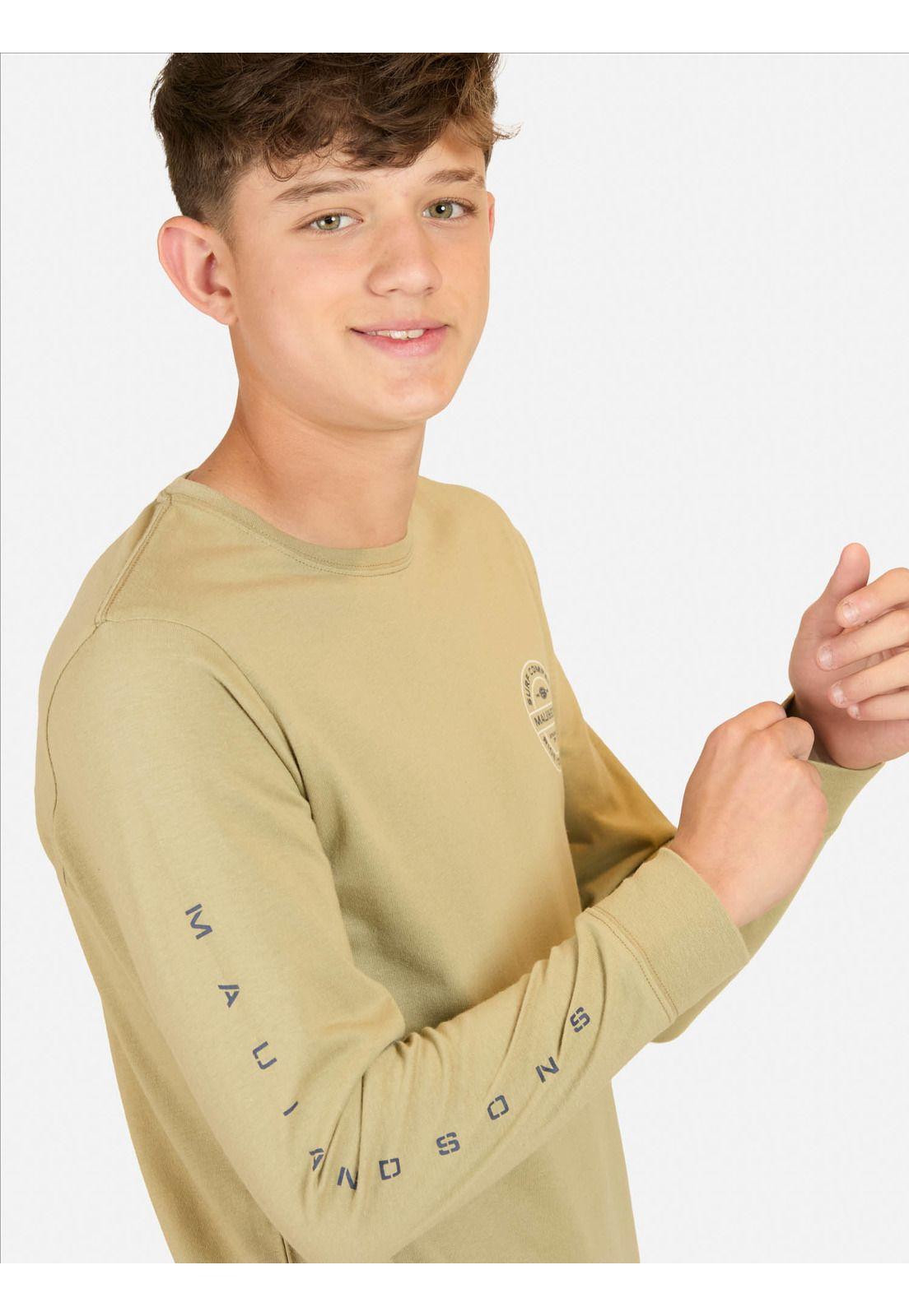 Polera ML Tiki Sunset Café Infantil Maui And Sons-2
