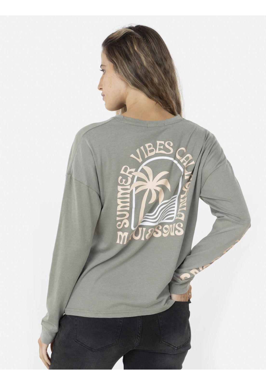 Polera SUMMER VIBES CALI Mujer Verde Maui and Sons-1