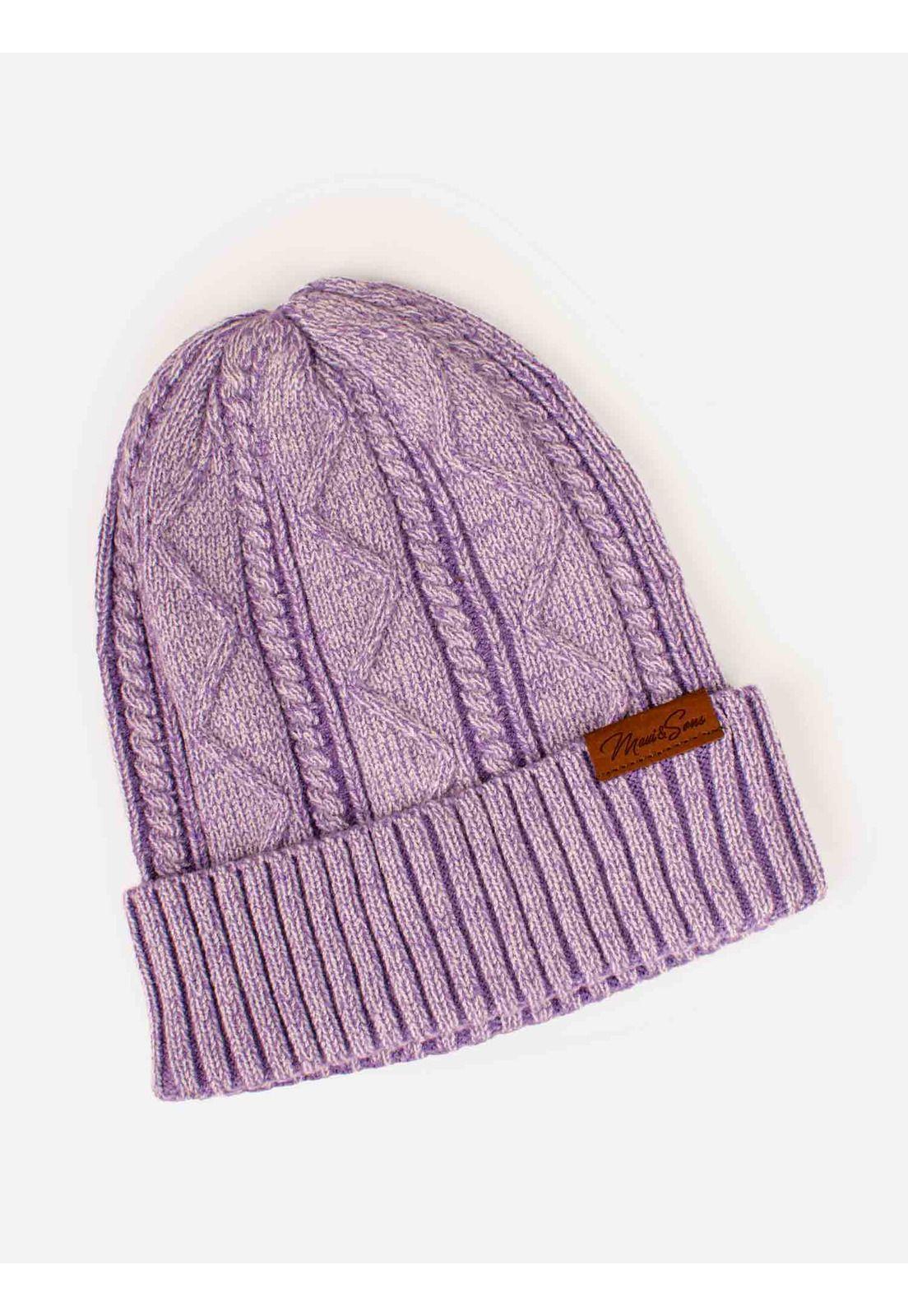 Gorro Mujer 5G1386-WI23 Liso Morado Maui And Sons-0