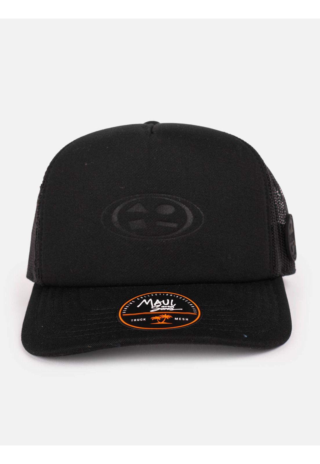 Jockey Mesh Oval Trucker Negro Hombre Maui And Sons-4