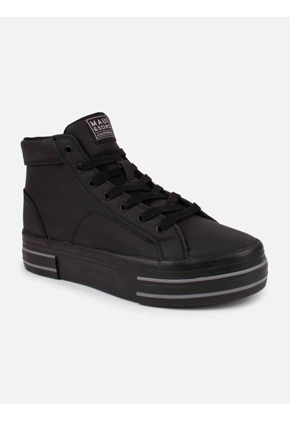 Zapatillas Escolar Kane Negro Mujer Maui And Sons-0