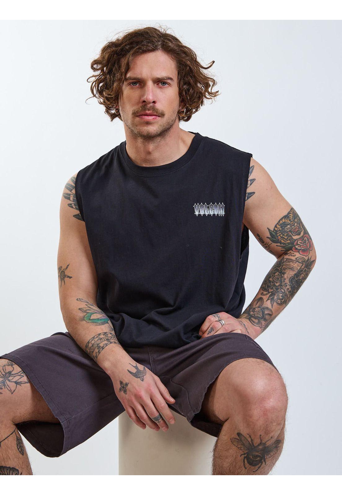 Polera SM Disorder Negro Hombre Volcom-0