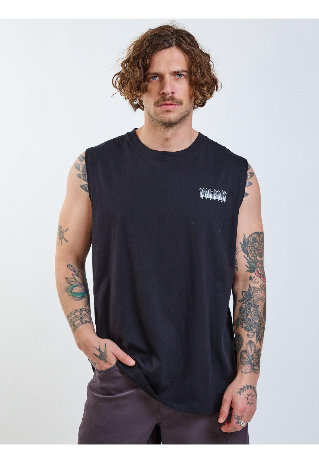 Polera SM Disorder Negro Hombre Volcom-1