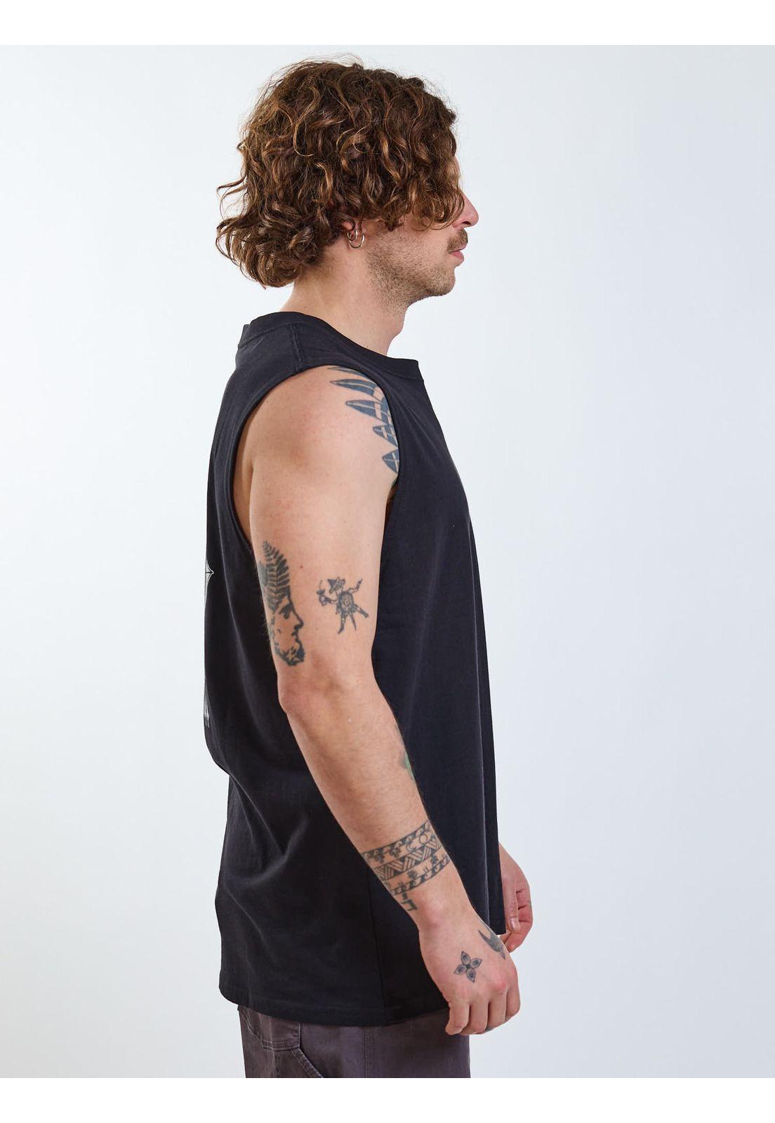 Polera SM Disorder Negro Hombre Volcom-3