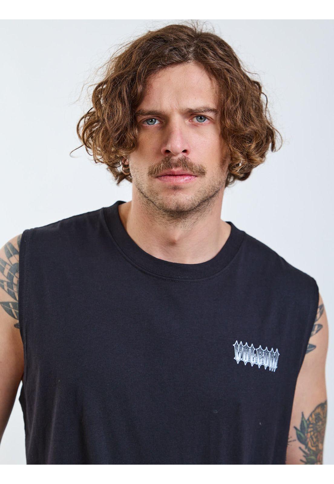 Polera SM Disorder Negro Hombre Volcom-5
