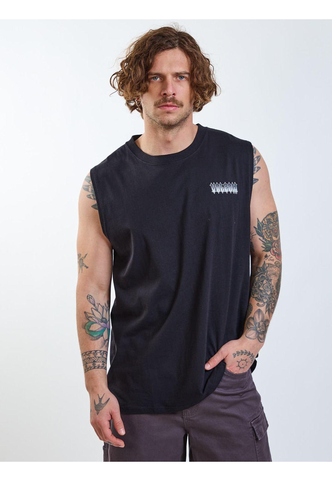 Polera SM Disorder Negro Hombre Volcom-7