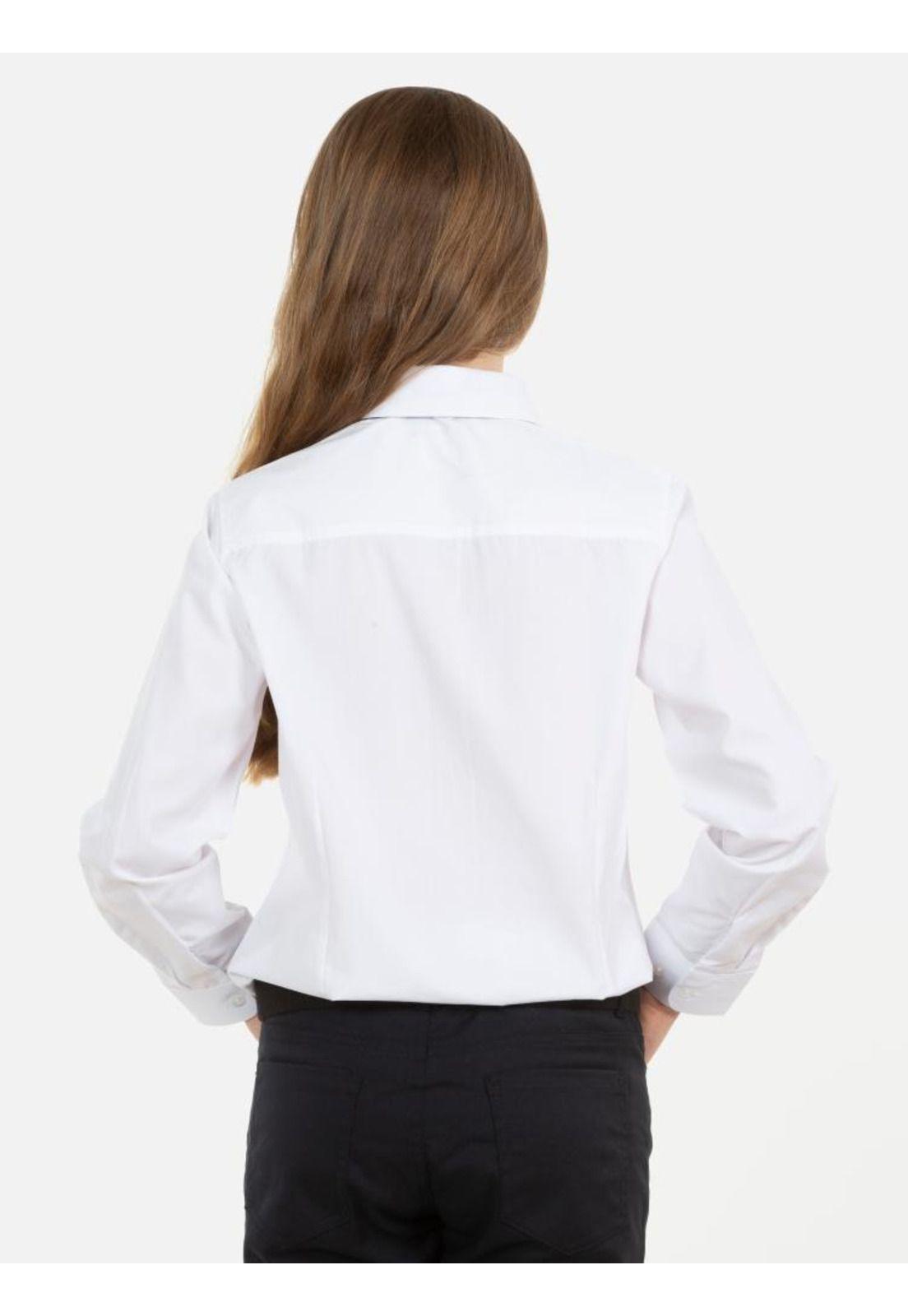 Blusa Escolar Lisa Juvenil Blanco Maui and Sons-1