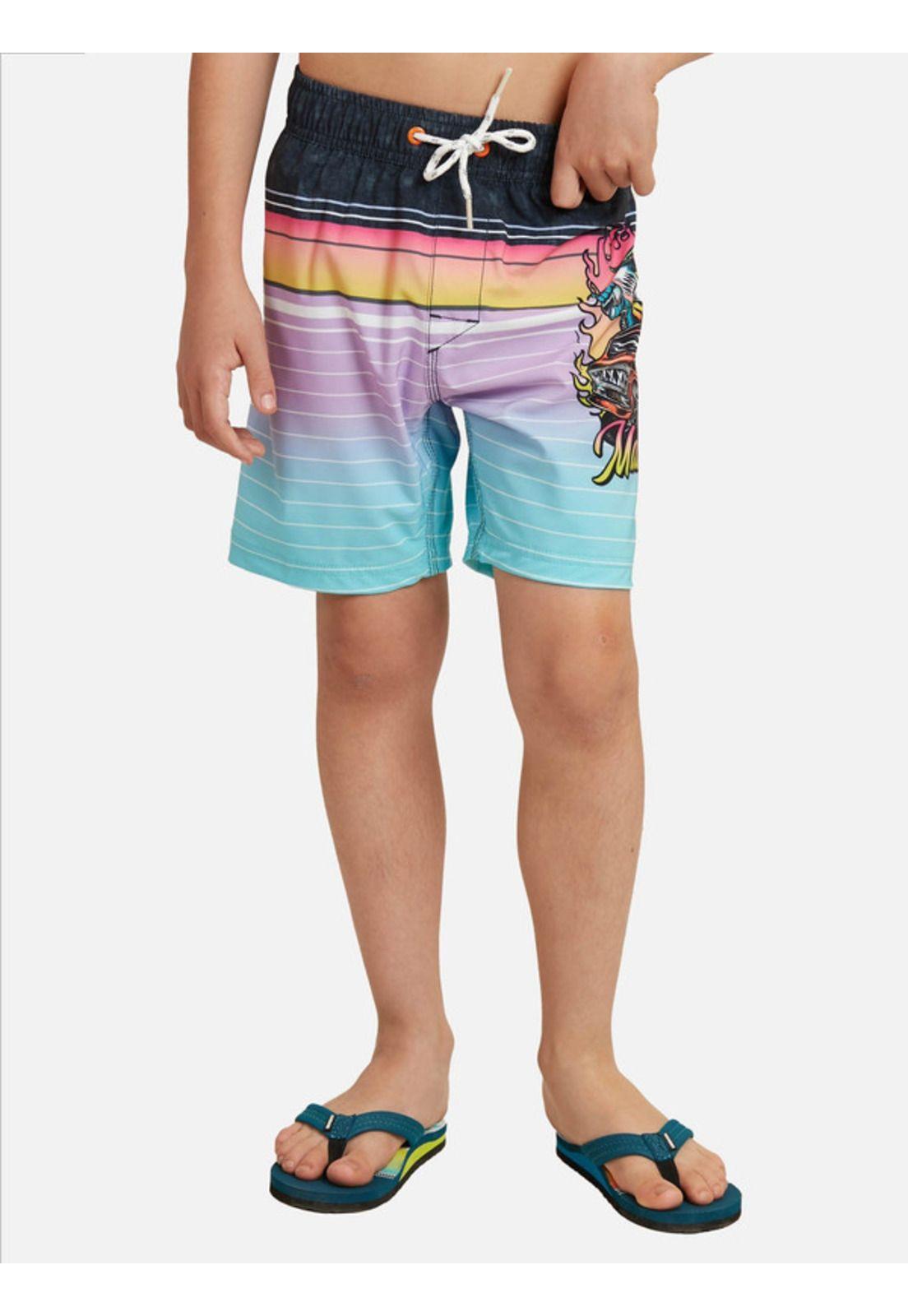 Traje De Baño Stretch Sunset In Waves Multicolor Kids Maui and sons-0