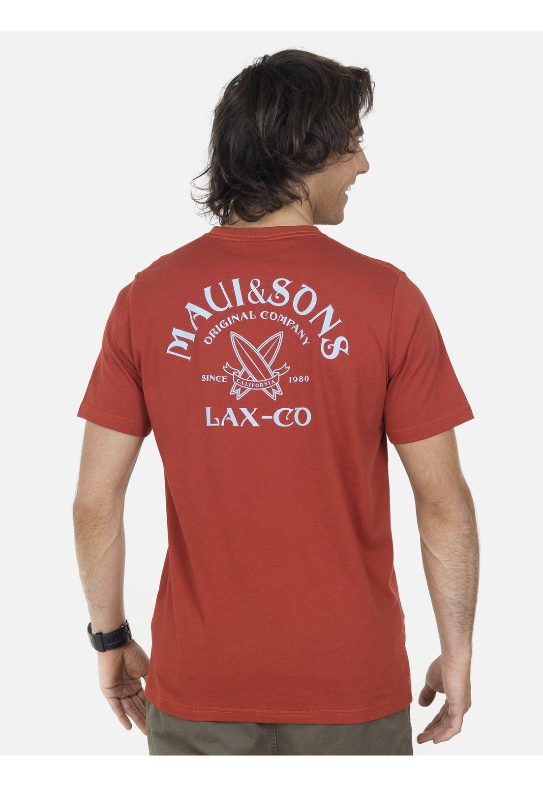 Polera Hombre Rojo 5P997-MV22 Maui And Sons-1
