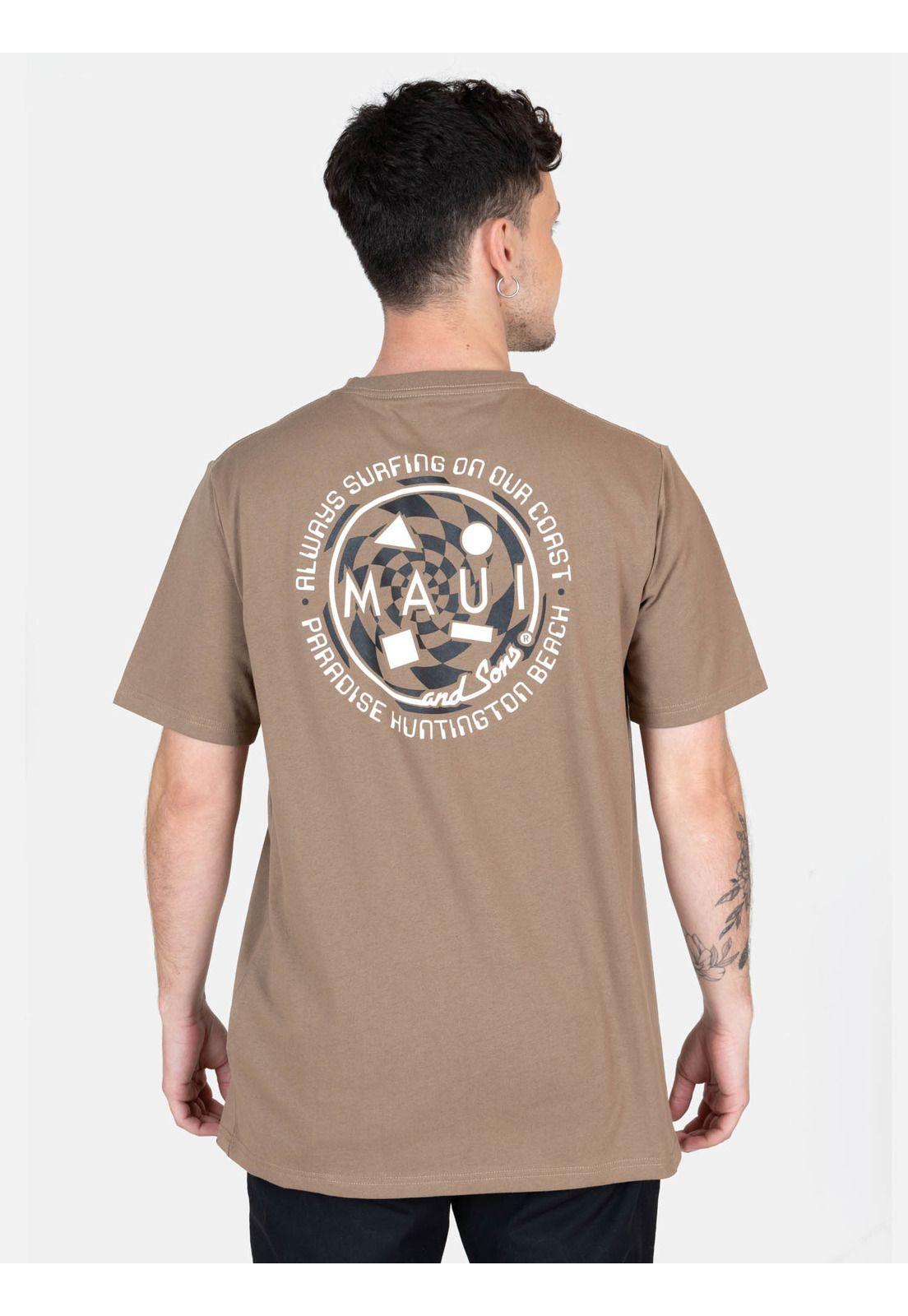 Polera MC Energy Café Hombre Maui And Sons-1