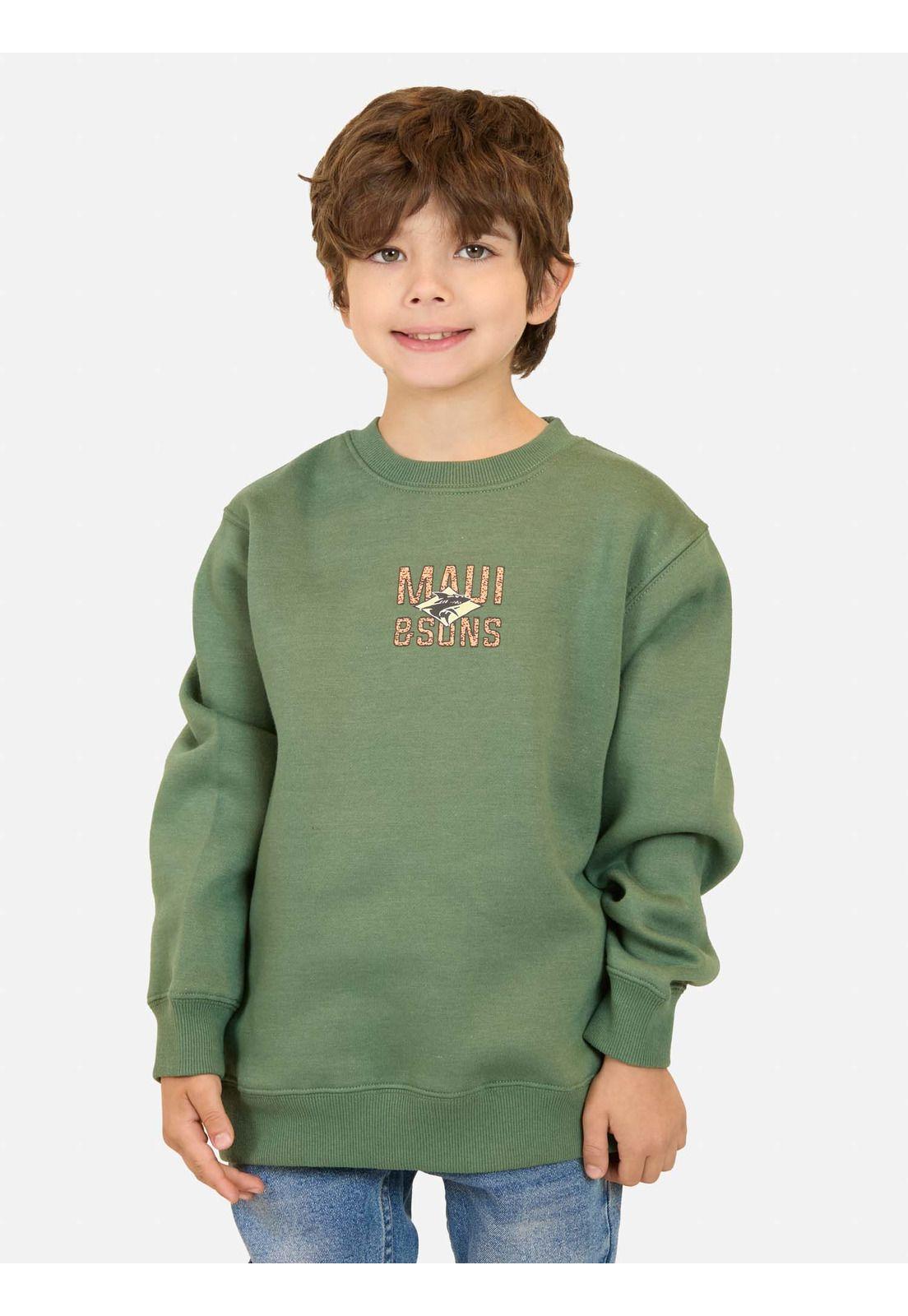 Poleron CR Wiwa Verde Infantil Maui and Sons-0