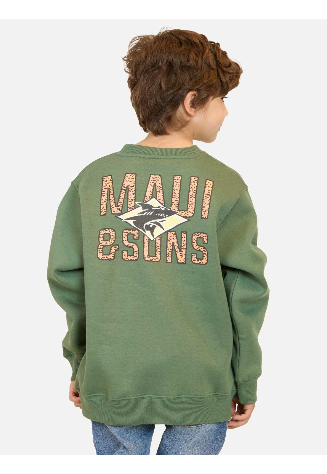 Poleron CR Wiwa Verde Infantil Maui and Sons-1