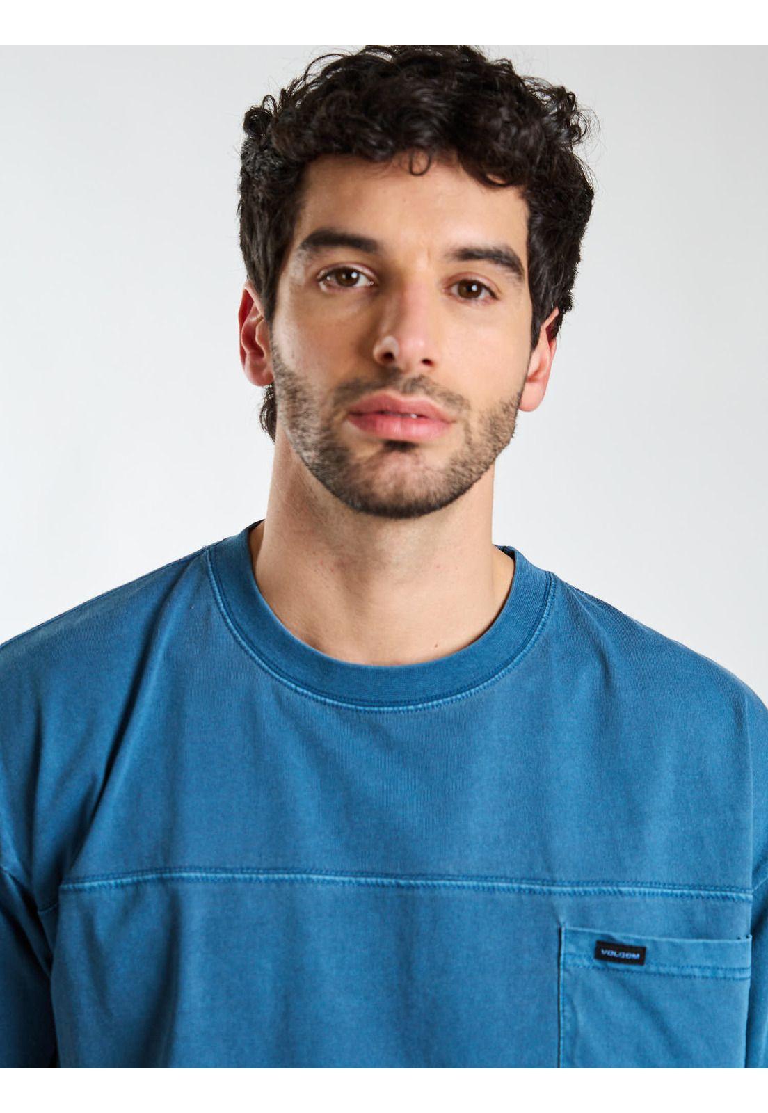 Polera Boxy Reallity Fab Azul Hombre Volcom-3