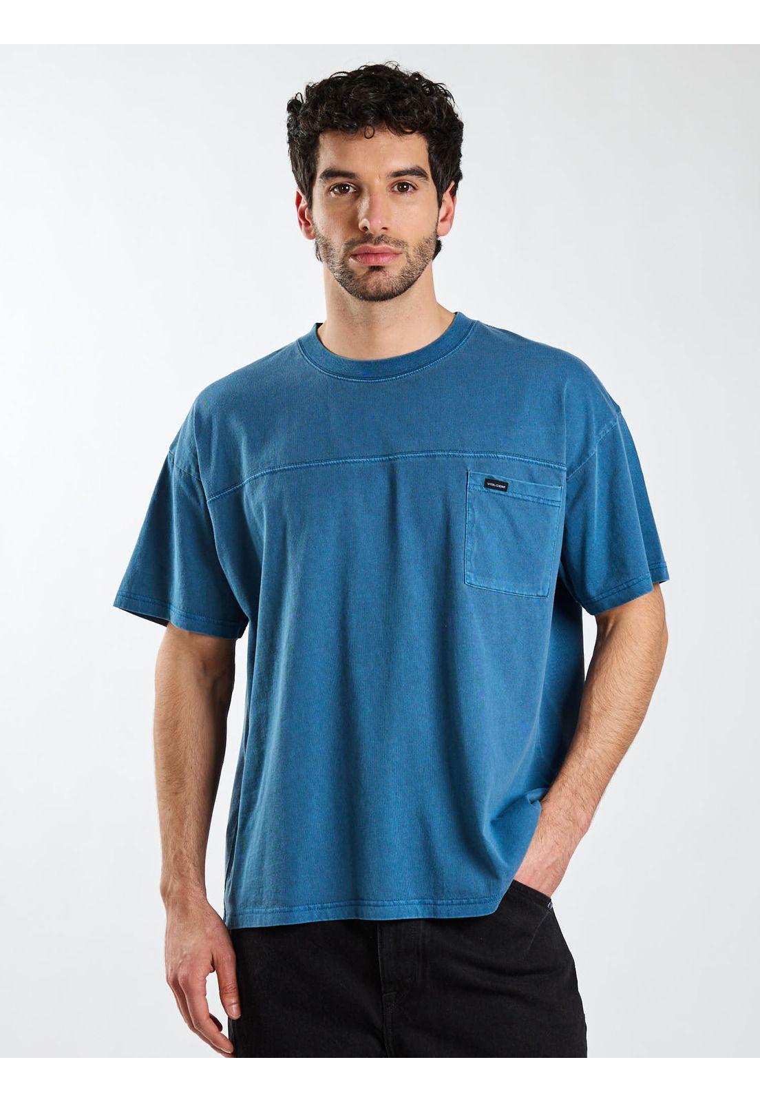 Polera Boxy Reallity Fab Azul Hombre Volcom-5
