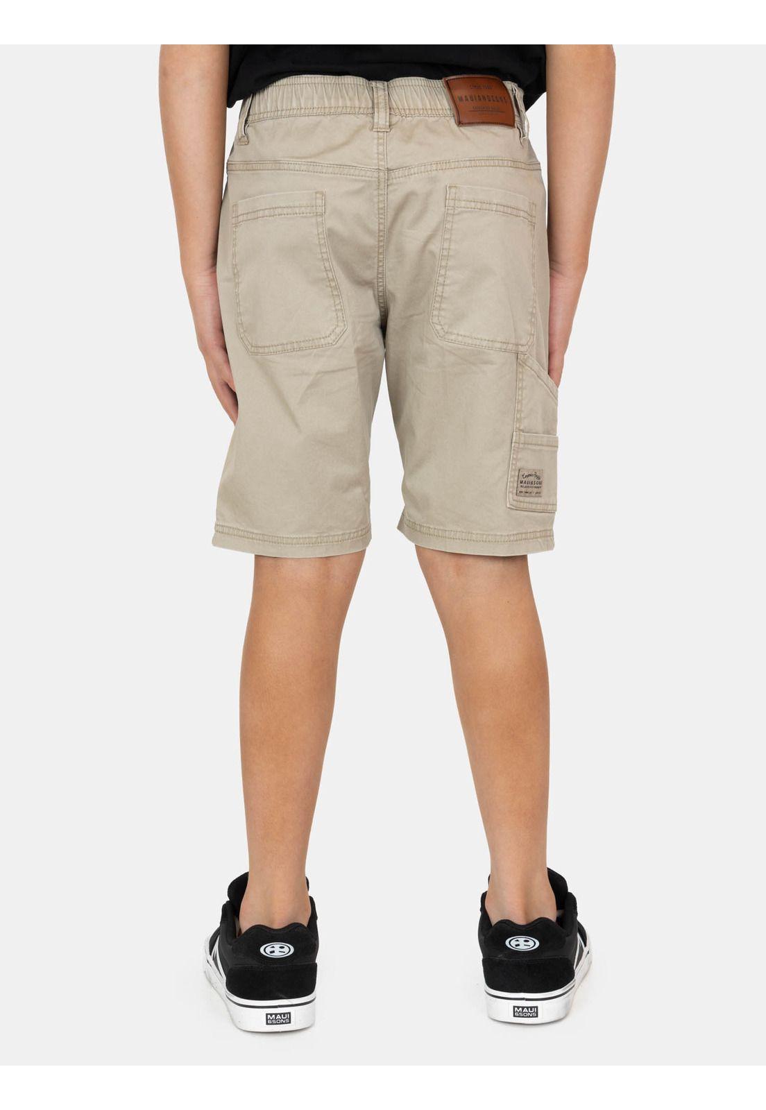 Bermuda Jogger Auraluz Beige Infantil Maui And Sons-1