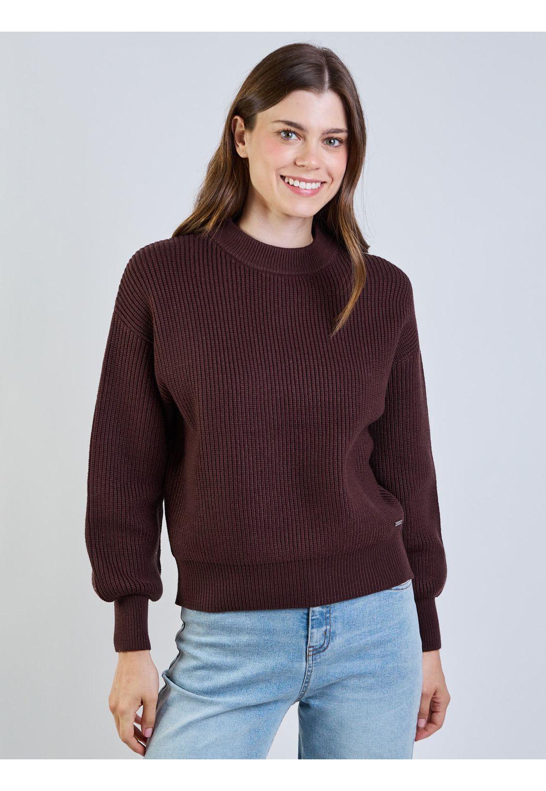 Sweater Flinta Café Mujer Maui And Sons-0