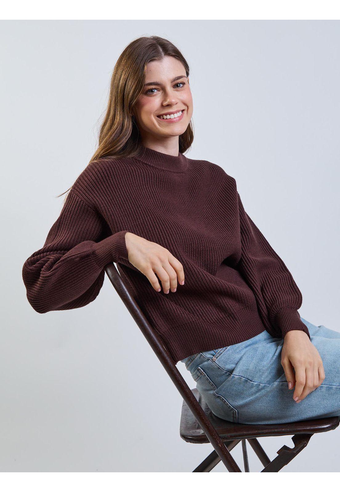 Sweater Flinta Café Mujer Maui And Sons-6