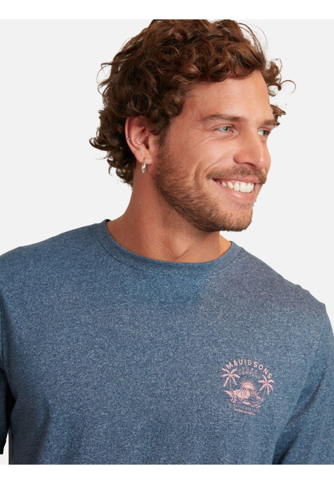 Polera Surfing Paradise Hombre Azul Maui And Sons-2