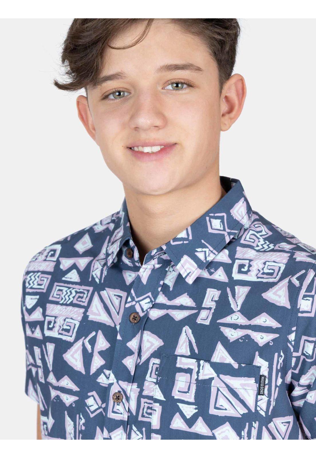 Camisa MC Ocevibe Multicolor Infantil Maui And Sons-2
