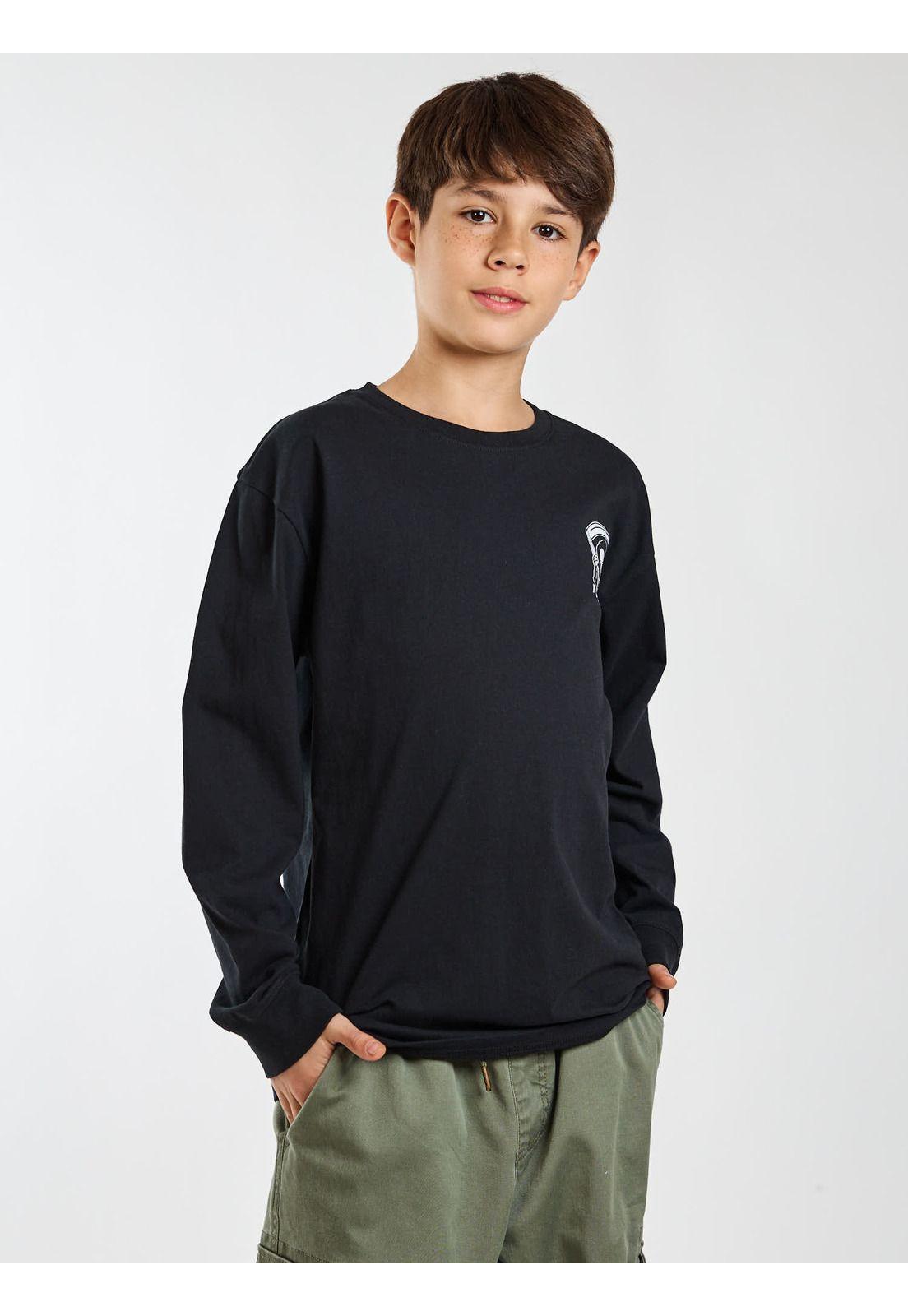 Polera ML California Negro Infantil Maui and Sons-6