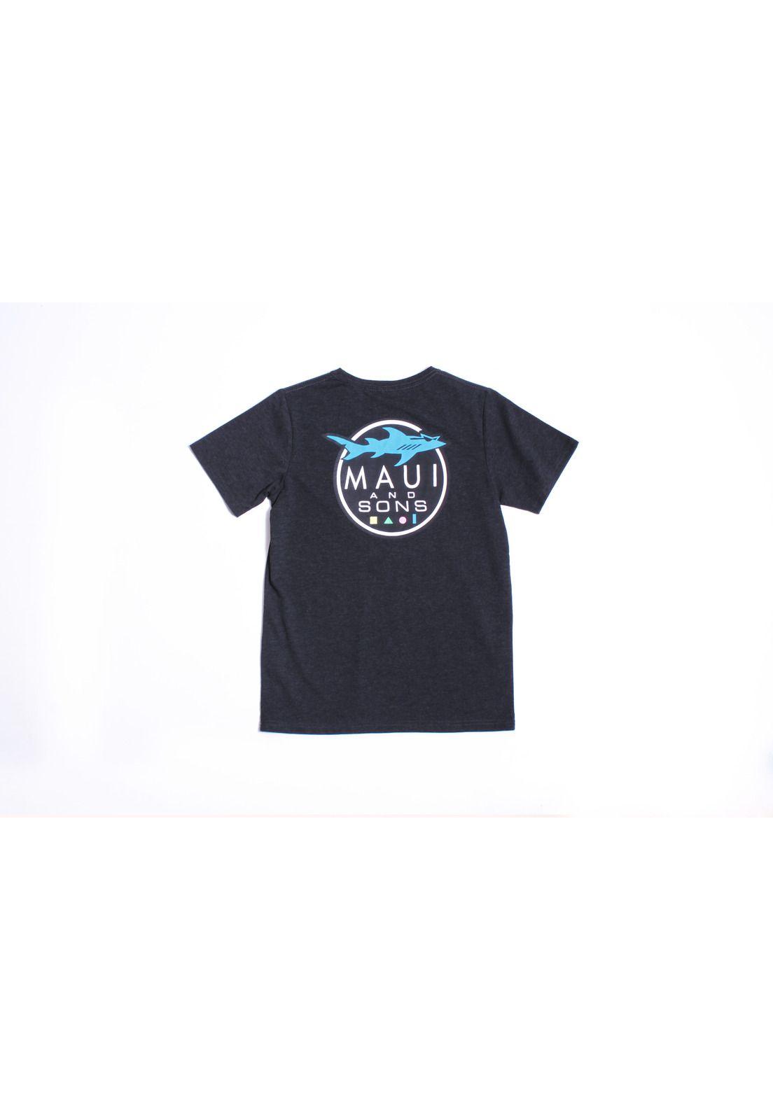Polera M/C Juvenil 5P205-MI19 Gris Maui and Sons-1