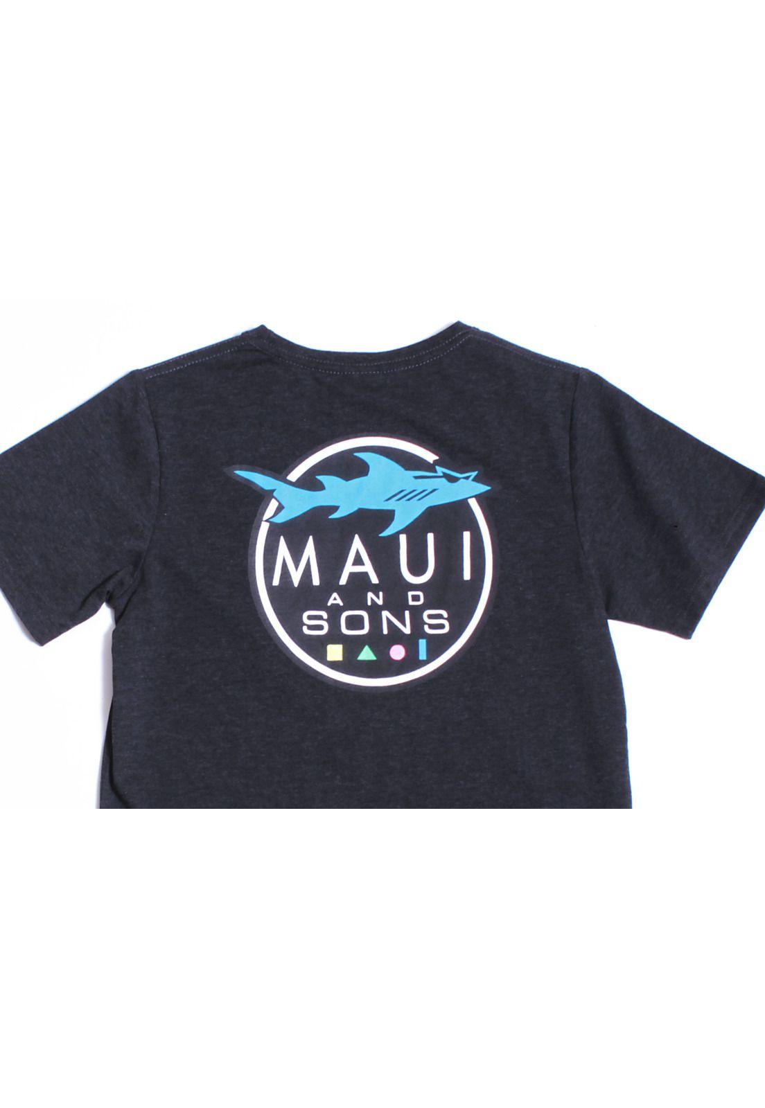 Polera M/C Juvenil 5P205-MI19 Gris Maui and Sons-2