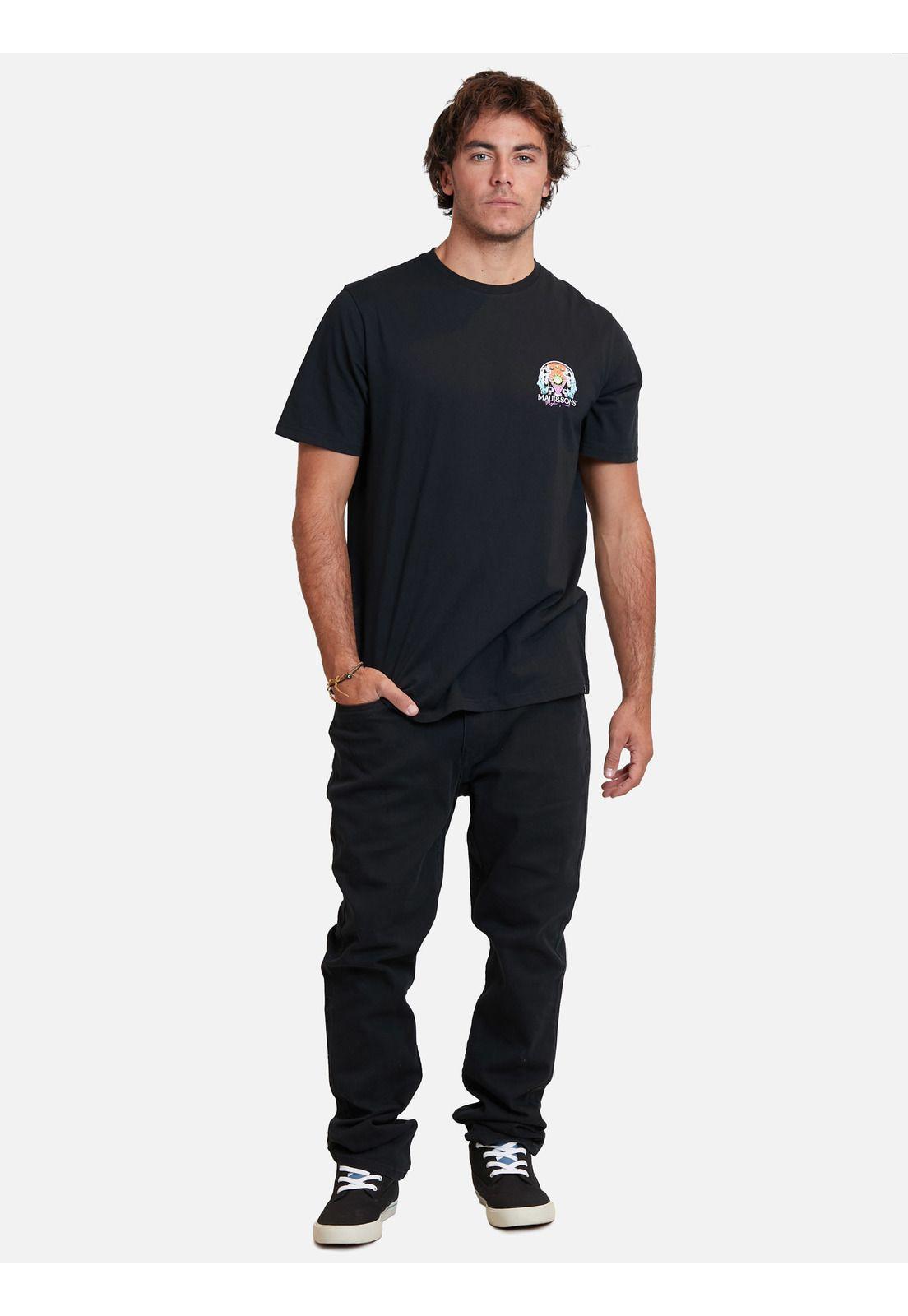 Polera the faces of the sun ss tees Negro Hombre Maui And Sons-3