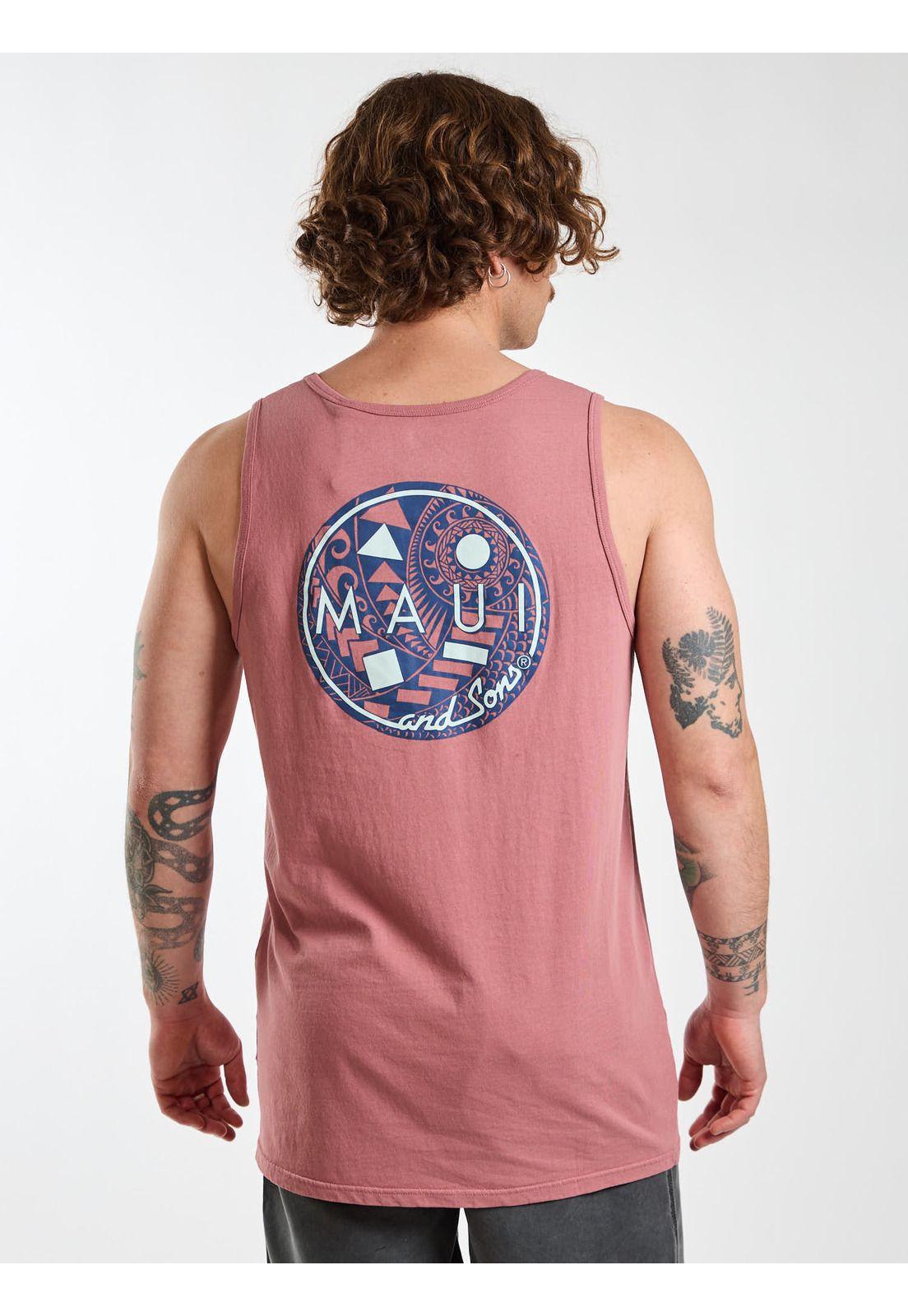 Polera SM Paradise Rosado Hombre Maui and Sons-1