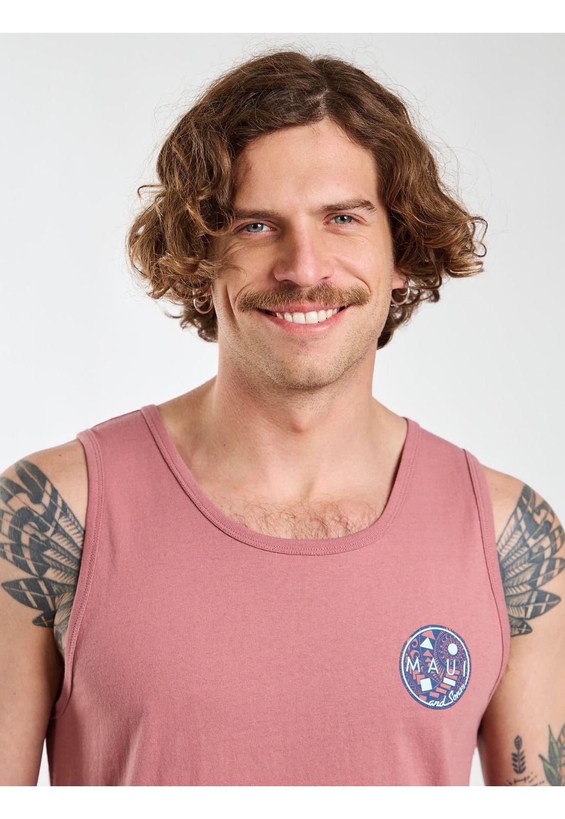 Polera SM Paradise Rosado Hombre Maui and Sons-4