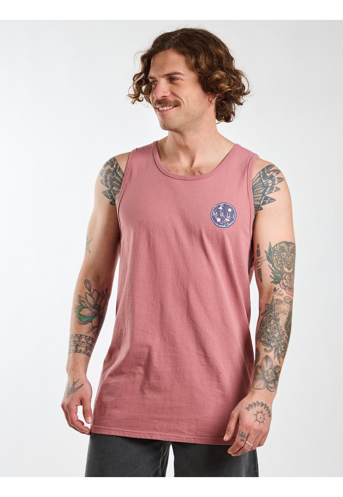 Polera SM Paradise Rosado Hombre Maui and Sons-5