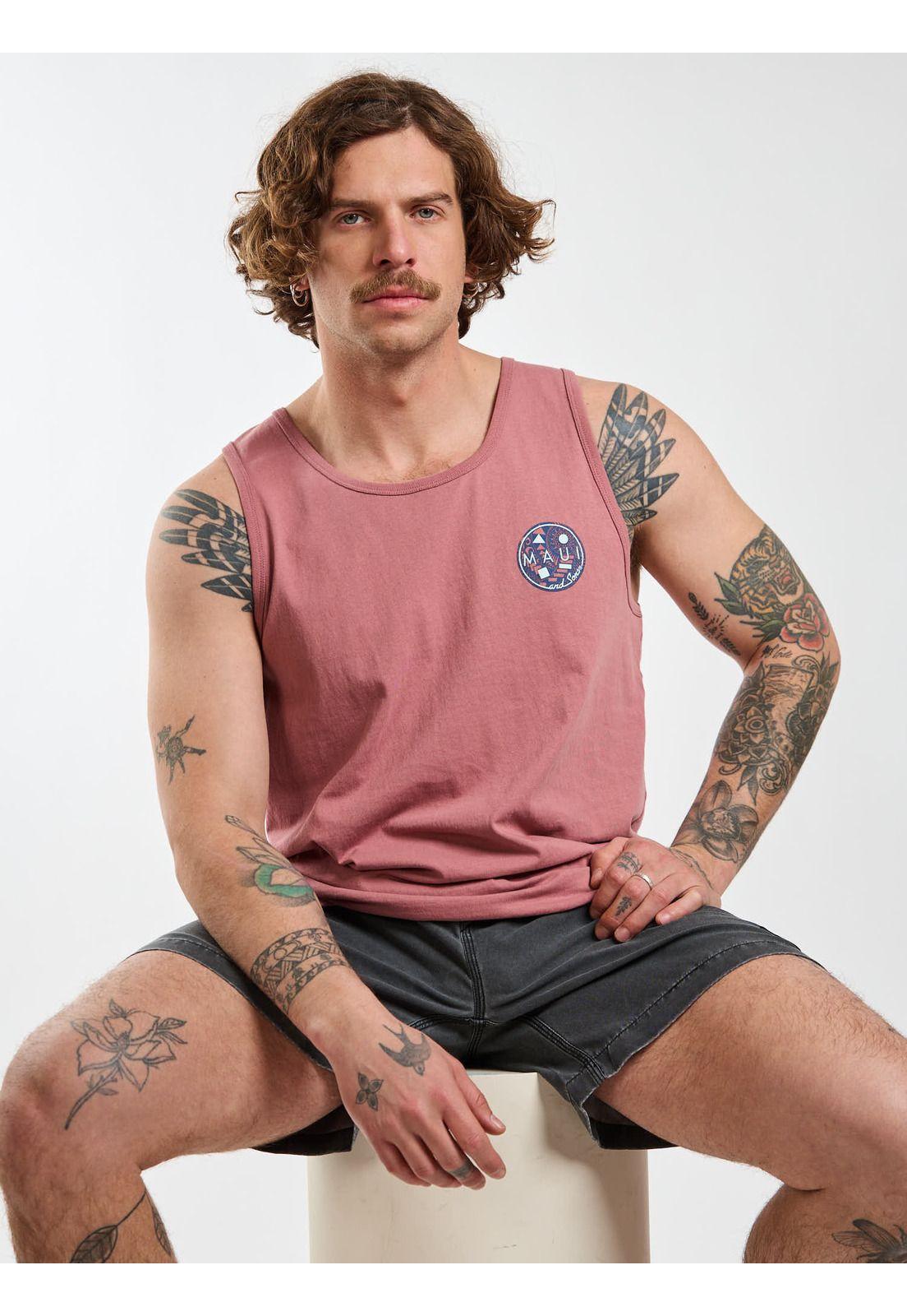 Polera SM Paradise Rosado Hombre Maui and Sons-6